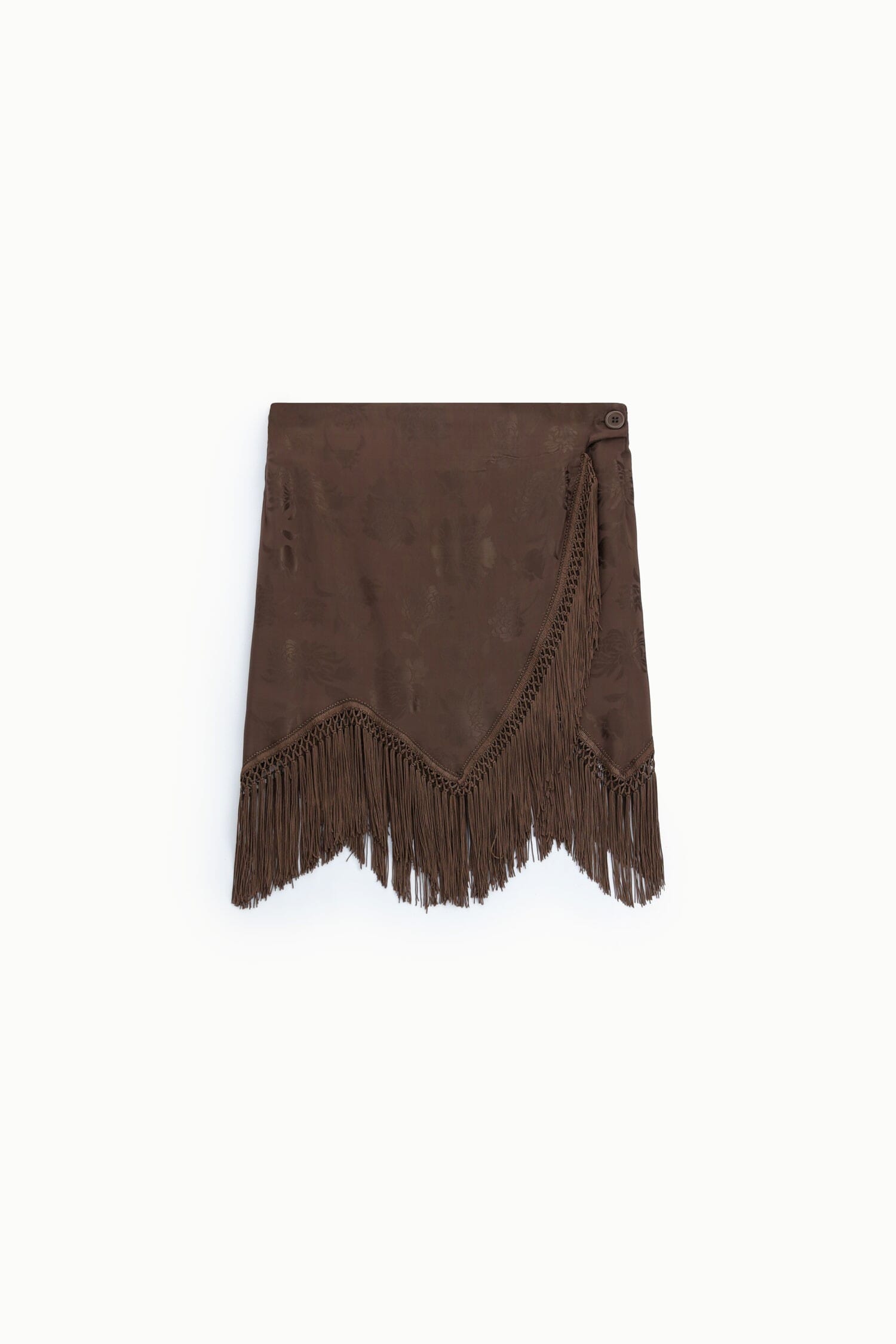 Gonna Corta Stampata Con Frange Decorative Dixie
