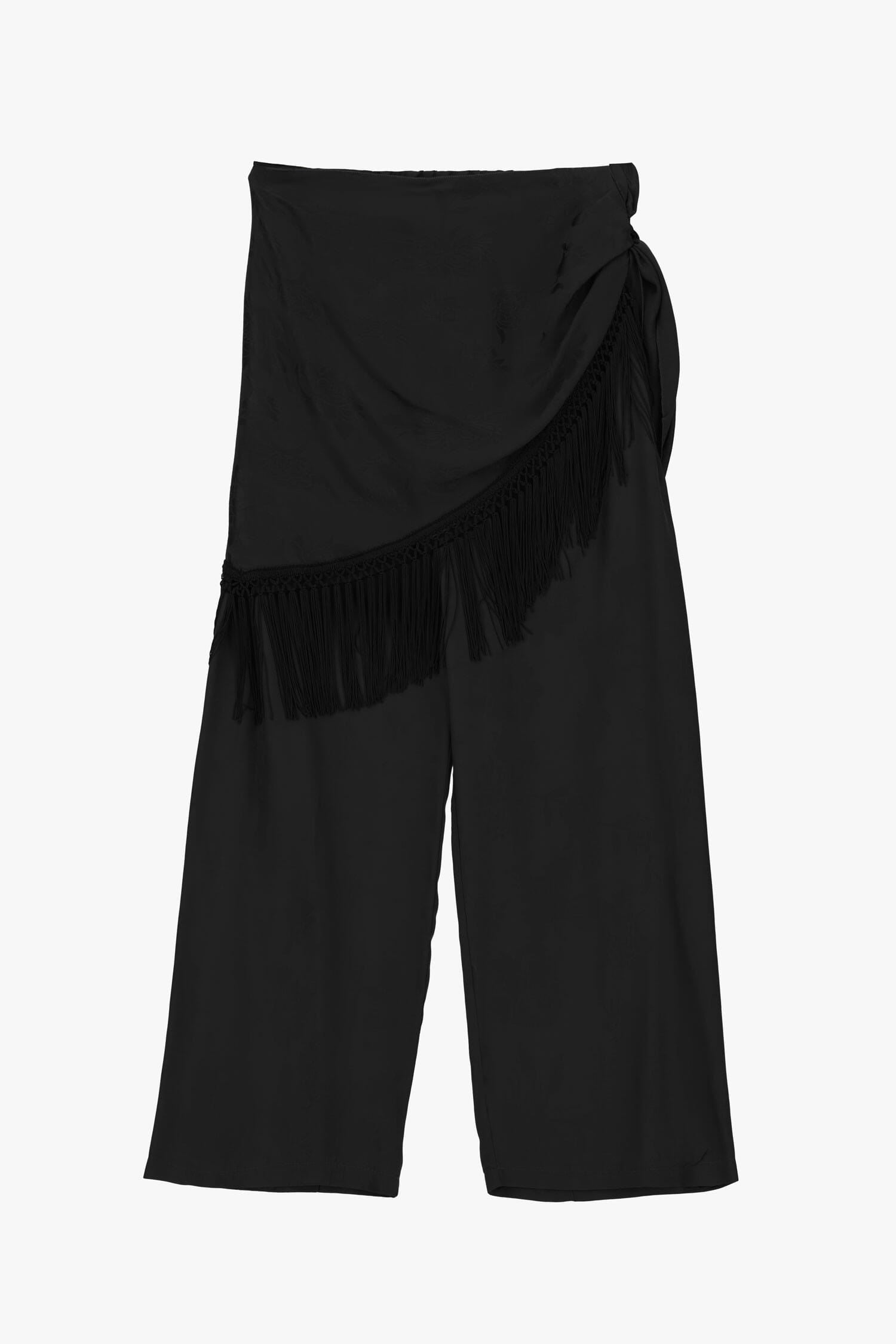 Dixie Palazzo Trousers with Side Panel and Fringing