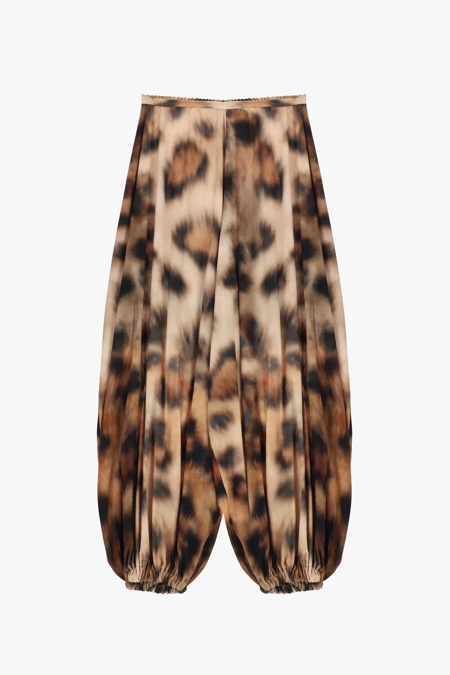 Dixie Patterned Palazzo Trousers with Elasticated Hem