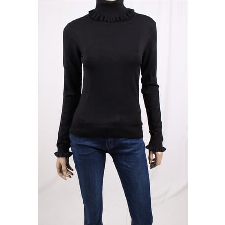 High-Collar Sweater Solid Color Fracomina