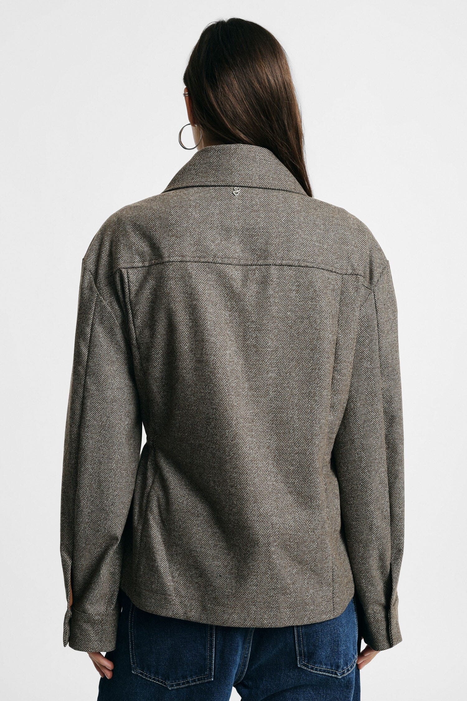Giacca Camicia Con Zip E Tasche Frontali Please