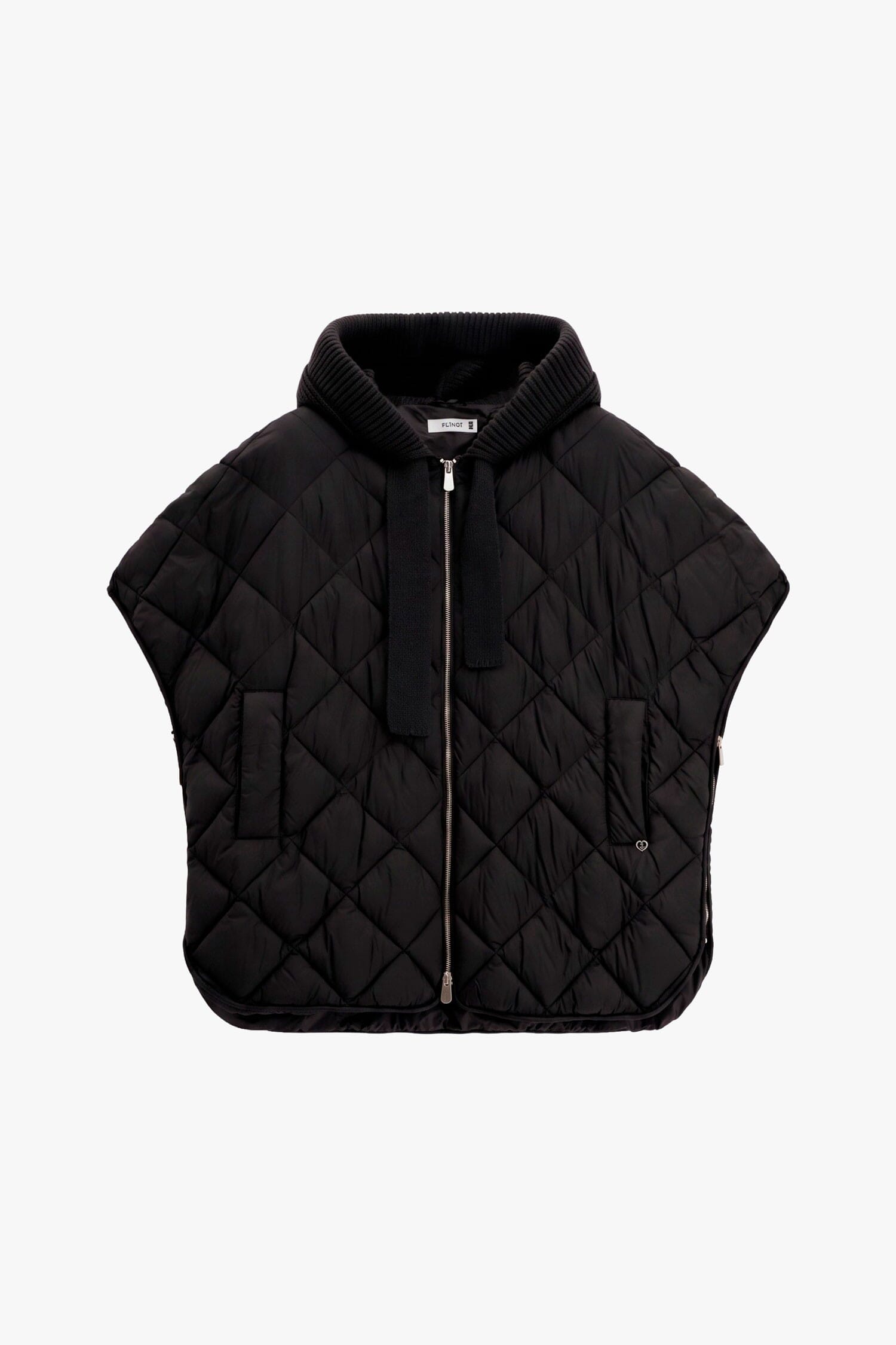 Giacca Trapuntata Corta Con Zip E Cappuccio Please