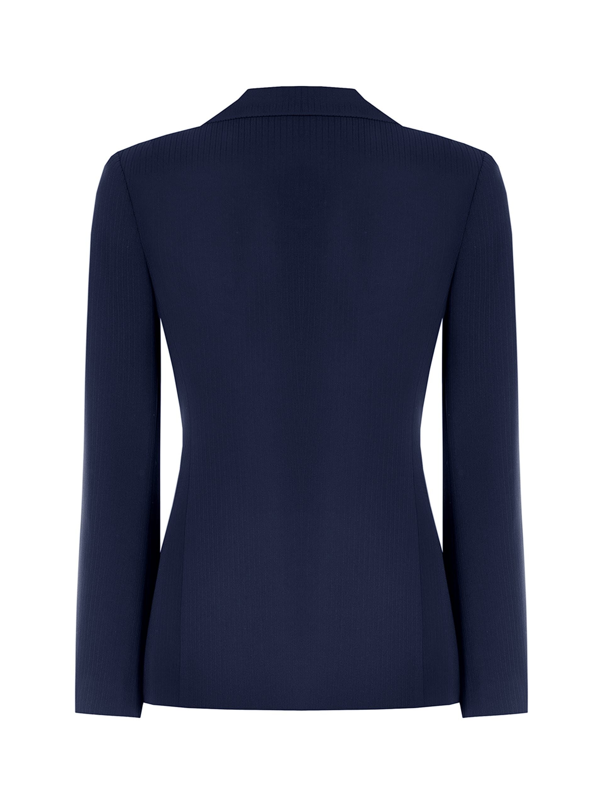 Rinascimento Crepe Double-Breasted Pinstriped Studio Jacket