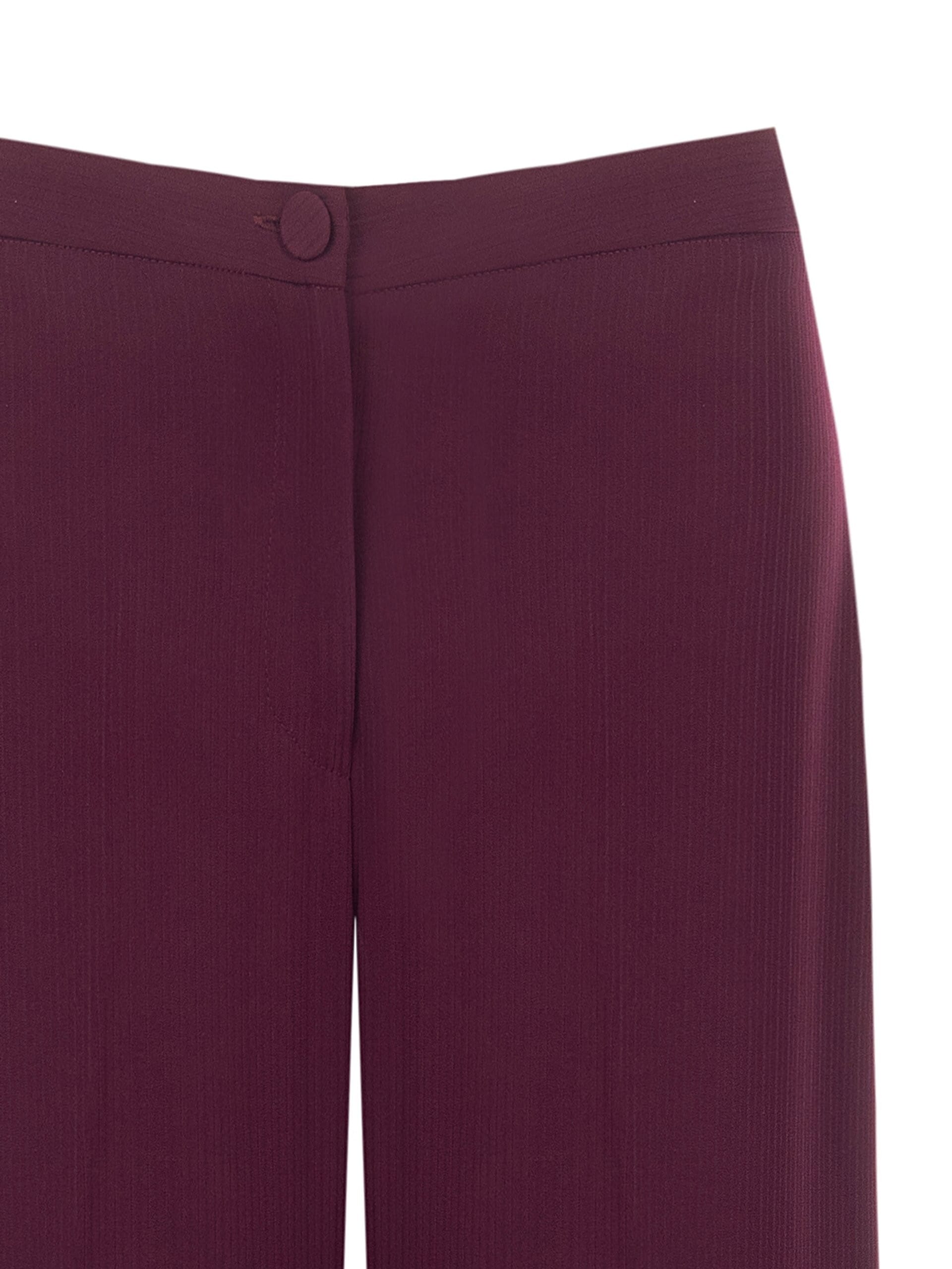 Pantaloni Studio Palazzo Gessati In Crepe Rinascimento