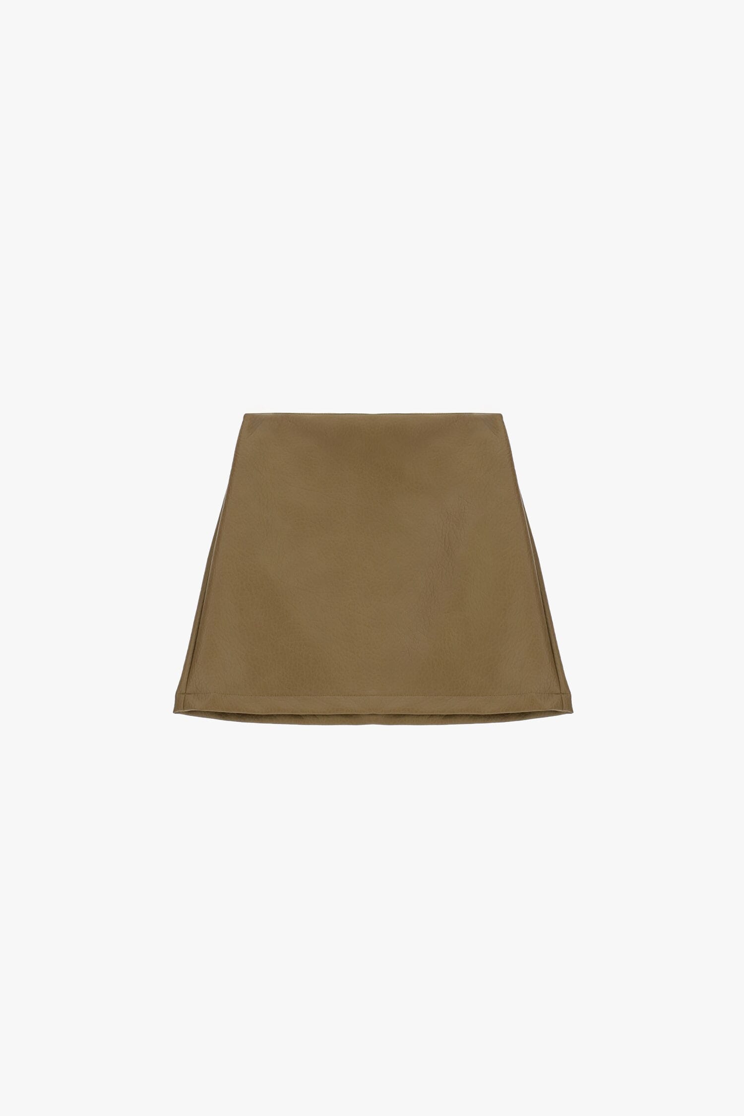 Dixie Short A-line Skirt with Exposed Stitching