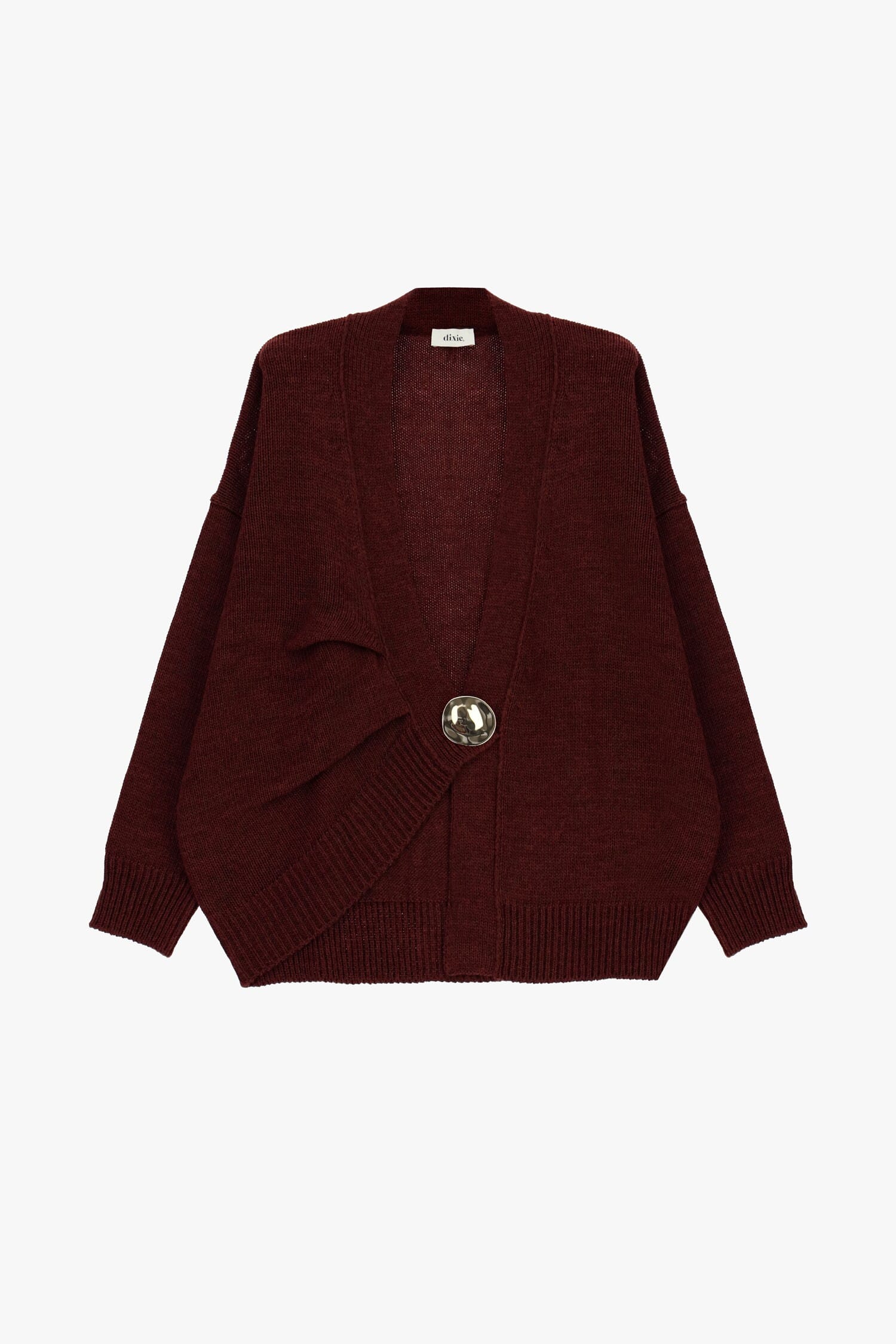 Cardigan « Dixie » à gros boutons et épaules tombantes