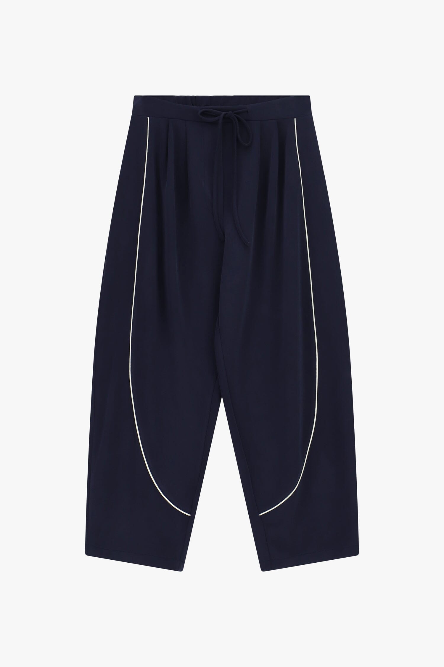Pantaloni Palazzo Cropped Con Profili A Contrasto Dixie
