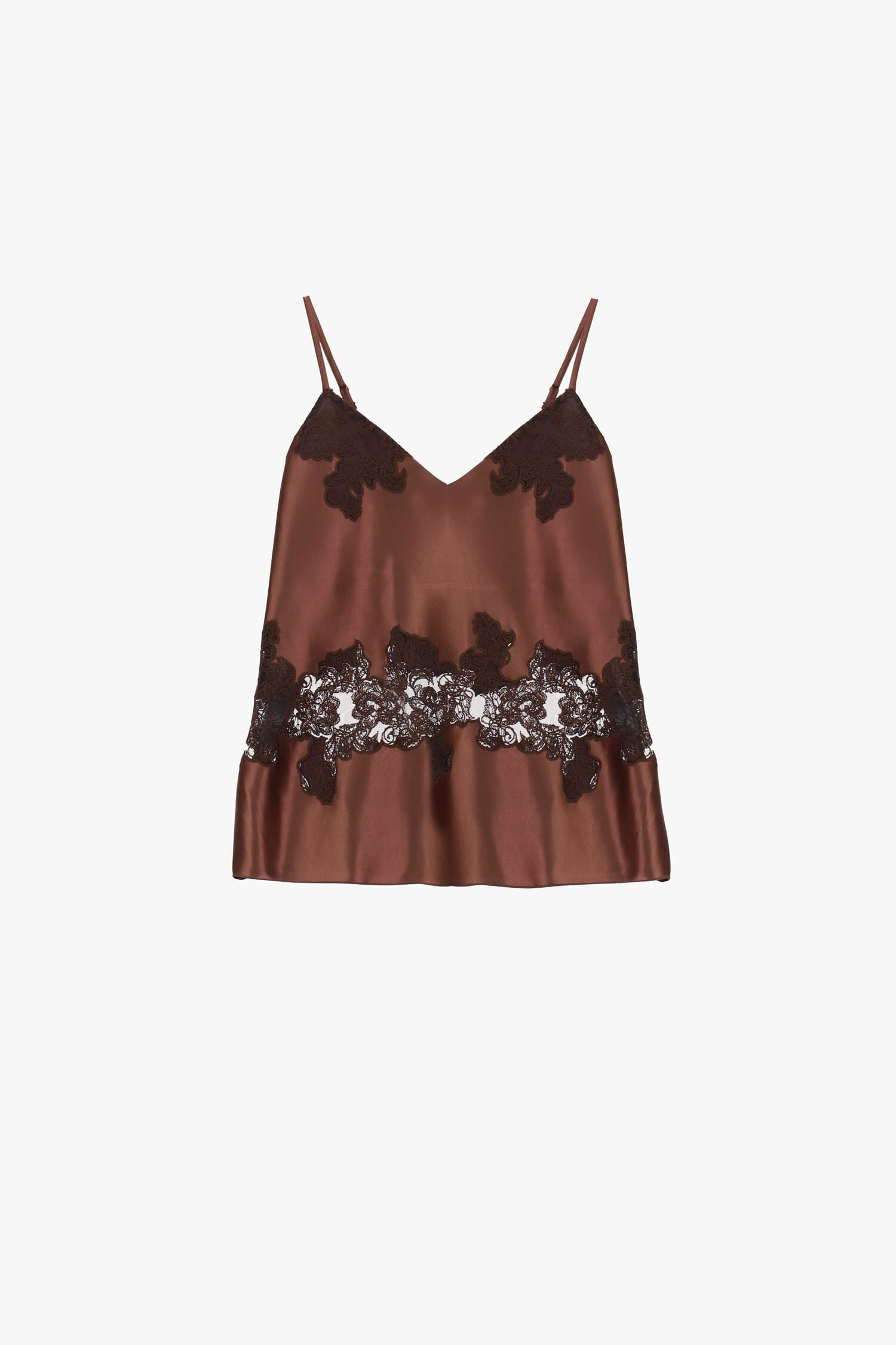 Top Con Spalline Sottili E Inserto In Pizzo Floreale Dixie