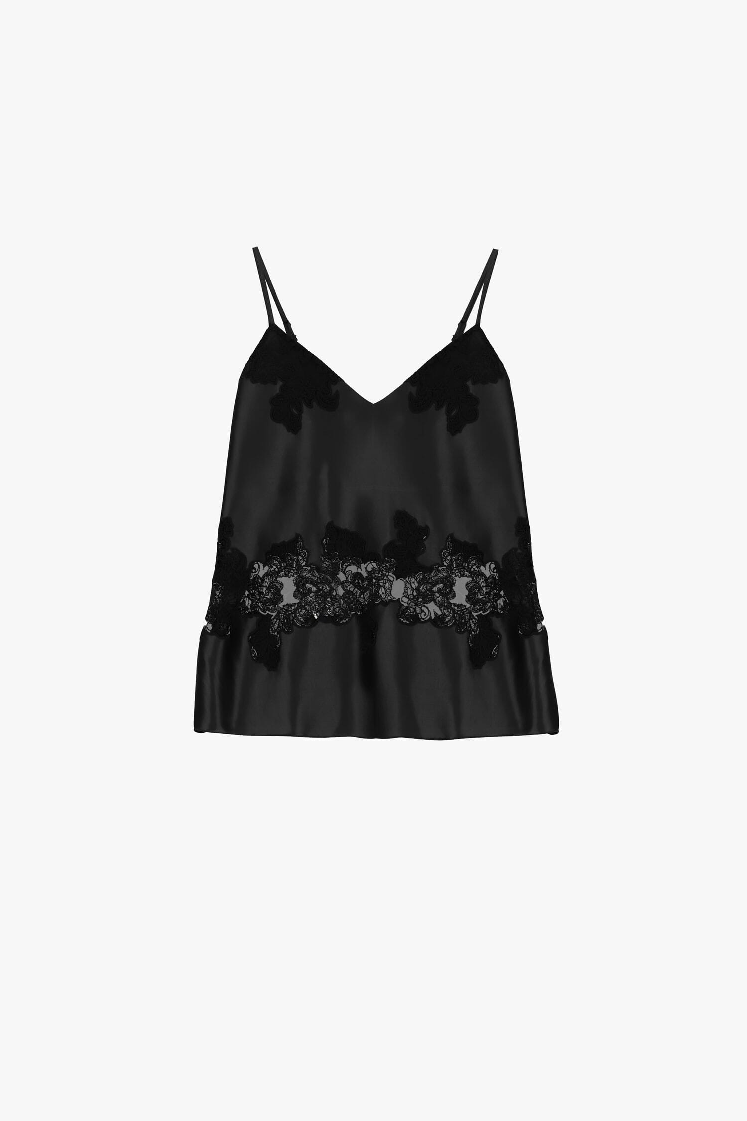 Top Con Spalline Sottili E Inserto In Pizzo Floreale Dixie
