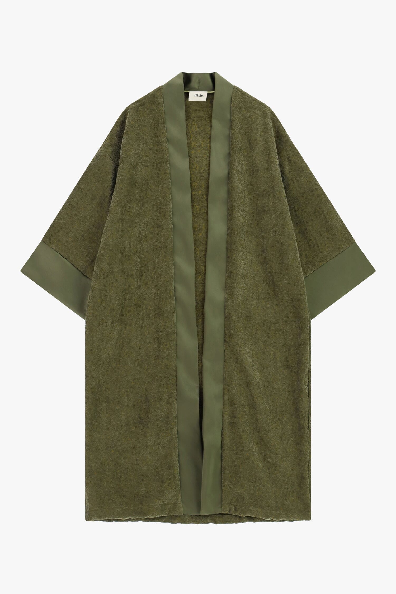 Manteau Duster à bord lisse et manches larges Dixie