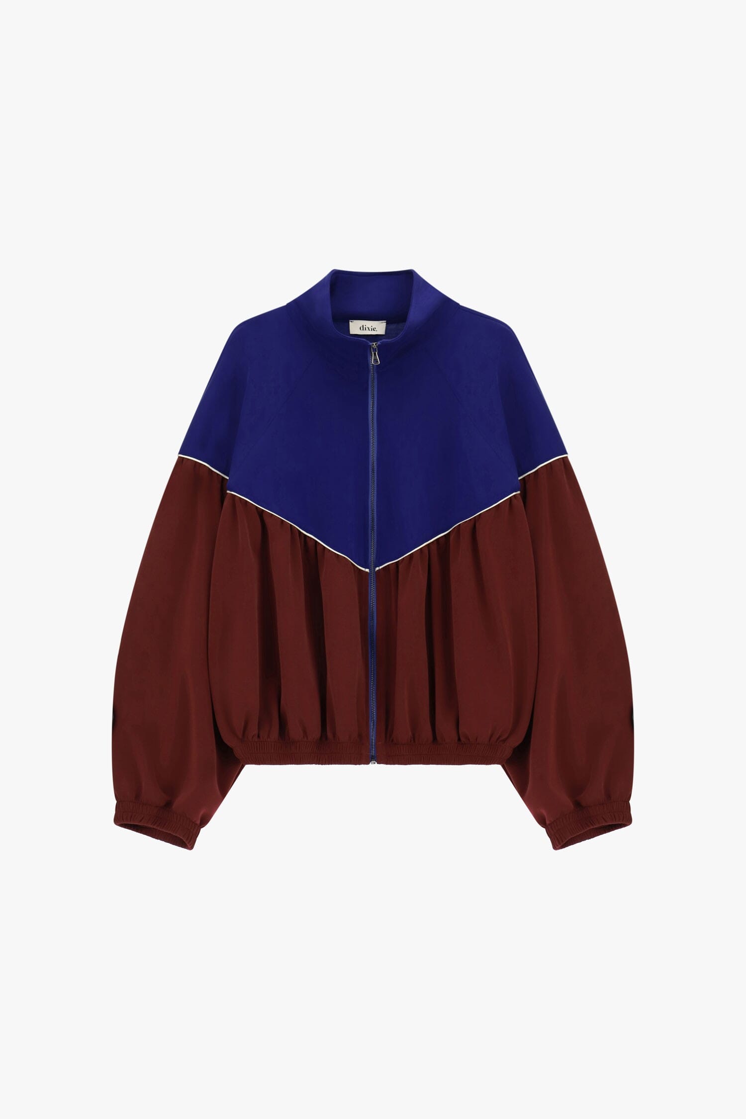 Bomber Corta Bicolore Con Zip Intera E Maniche Ampie Dixie