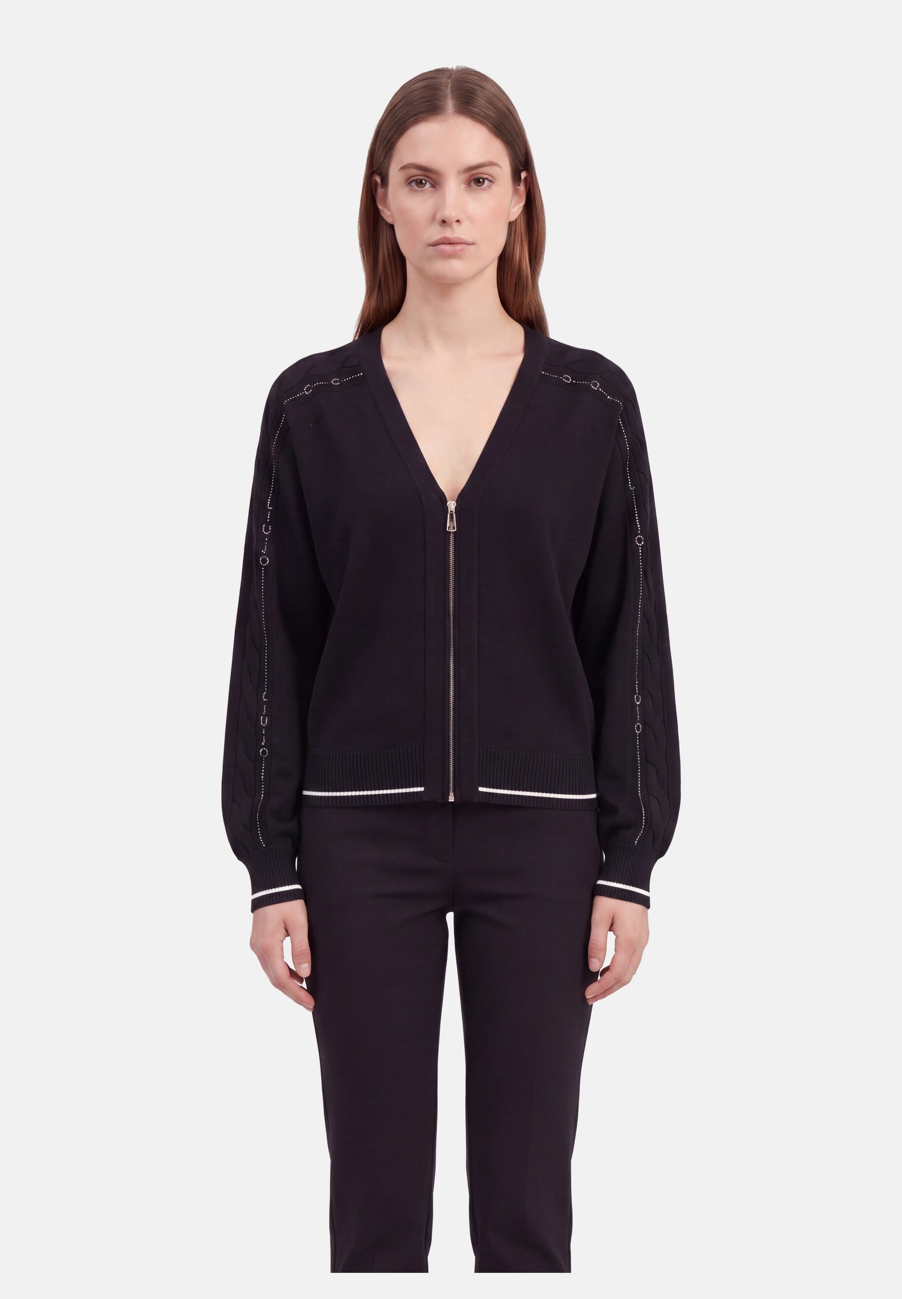 Maglia Aperta Con Strass Liu Jo