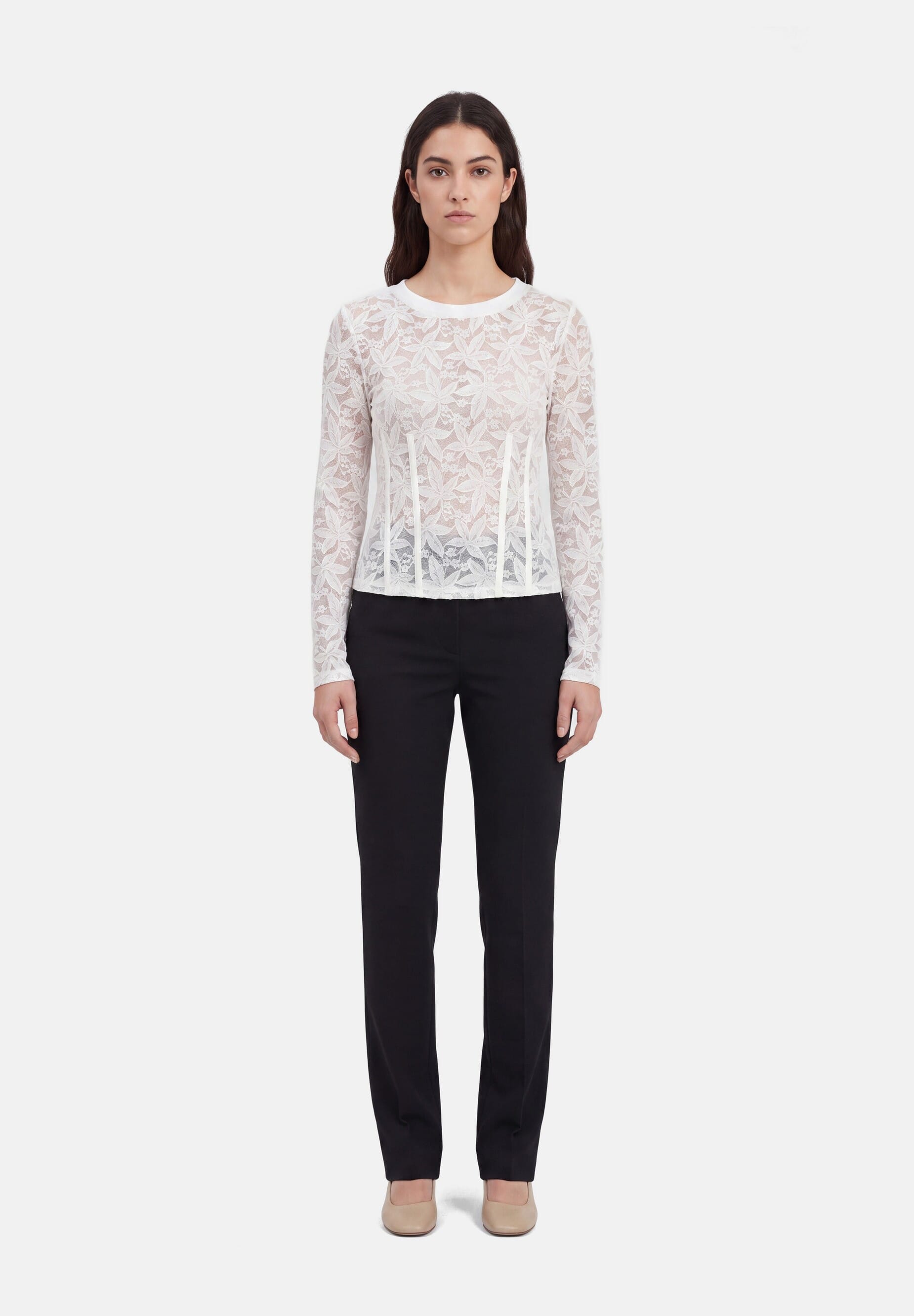 Maglia In Pizzo E Lurex Liu Jo