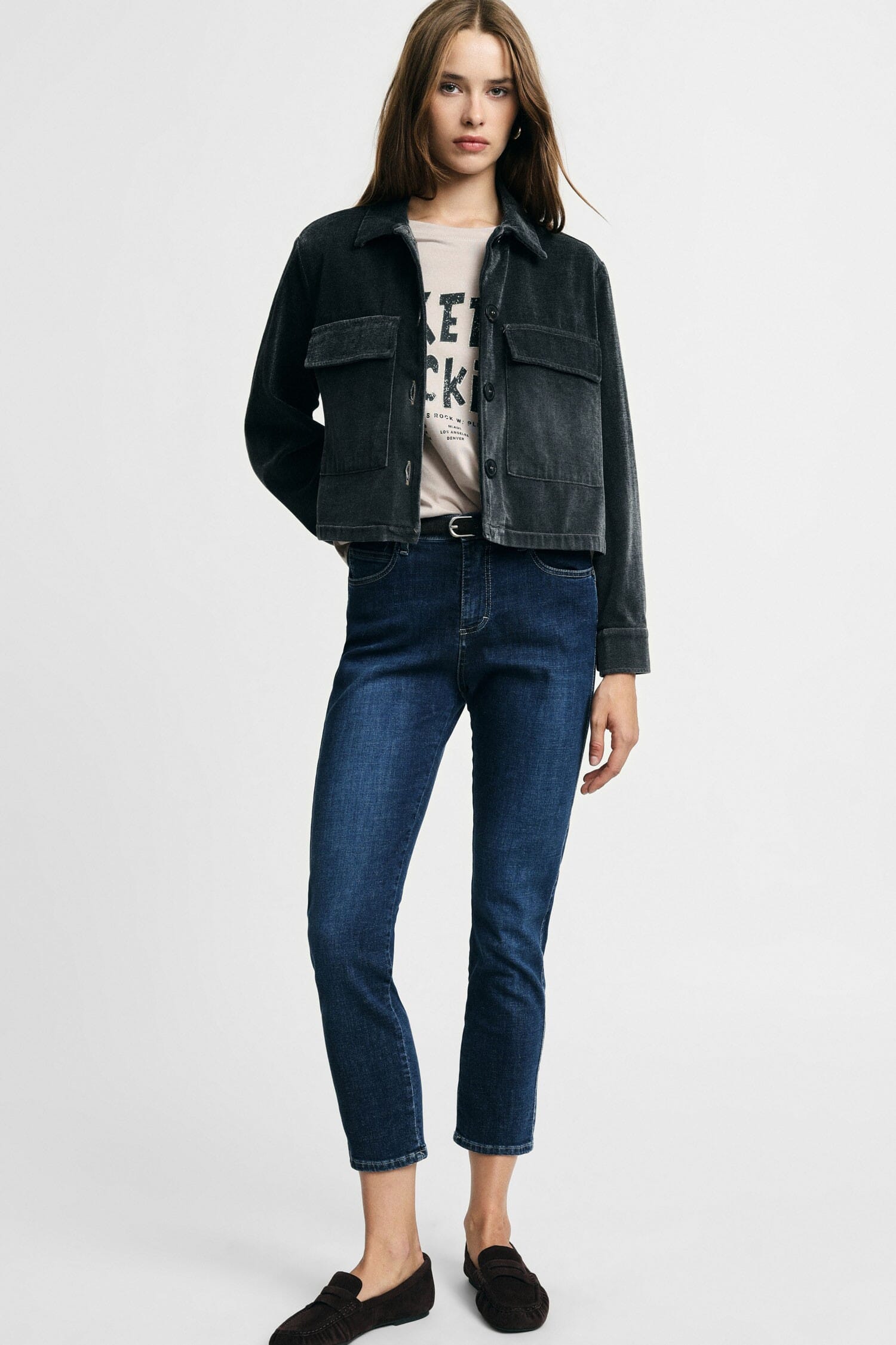 Jeans A Gamba Dritta Con Cinque Tasche Please