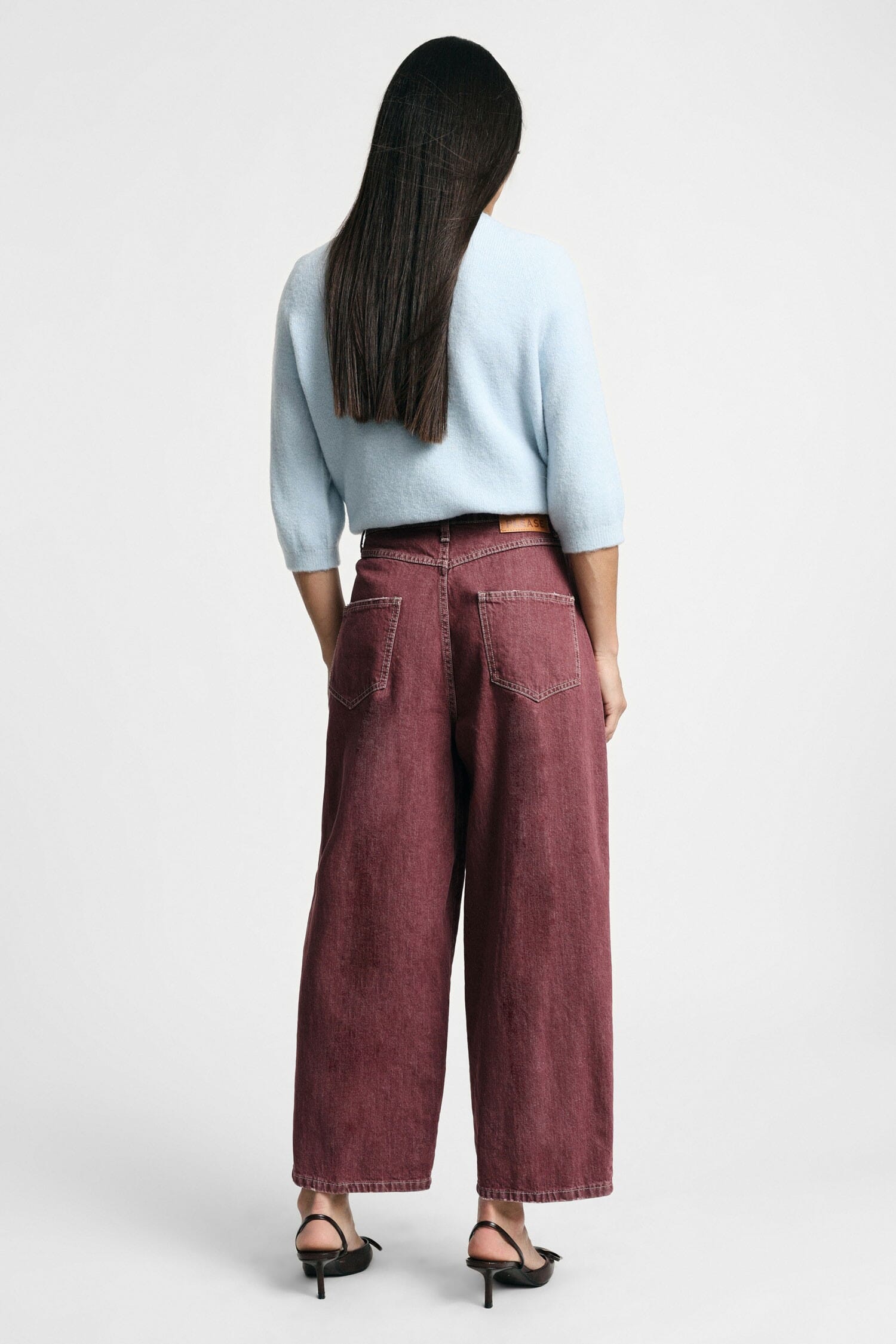 Jeans Gamba Ampia Fit Cropped Cinque Tasche Please