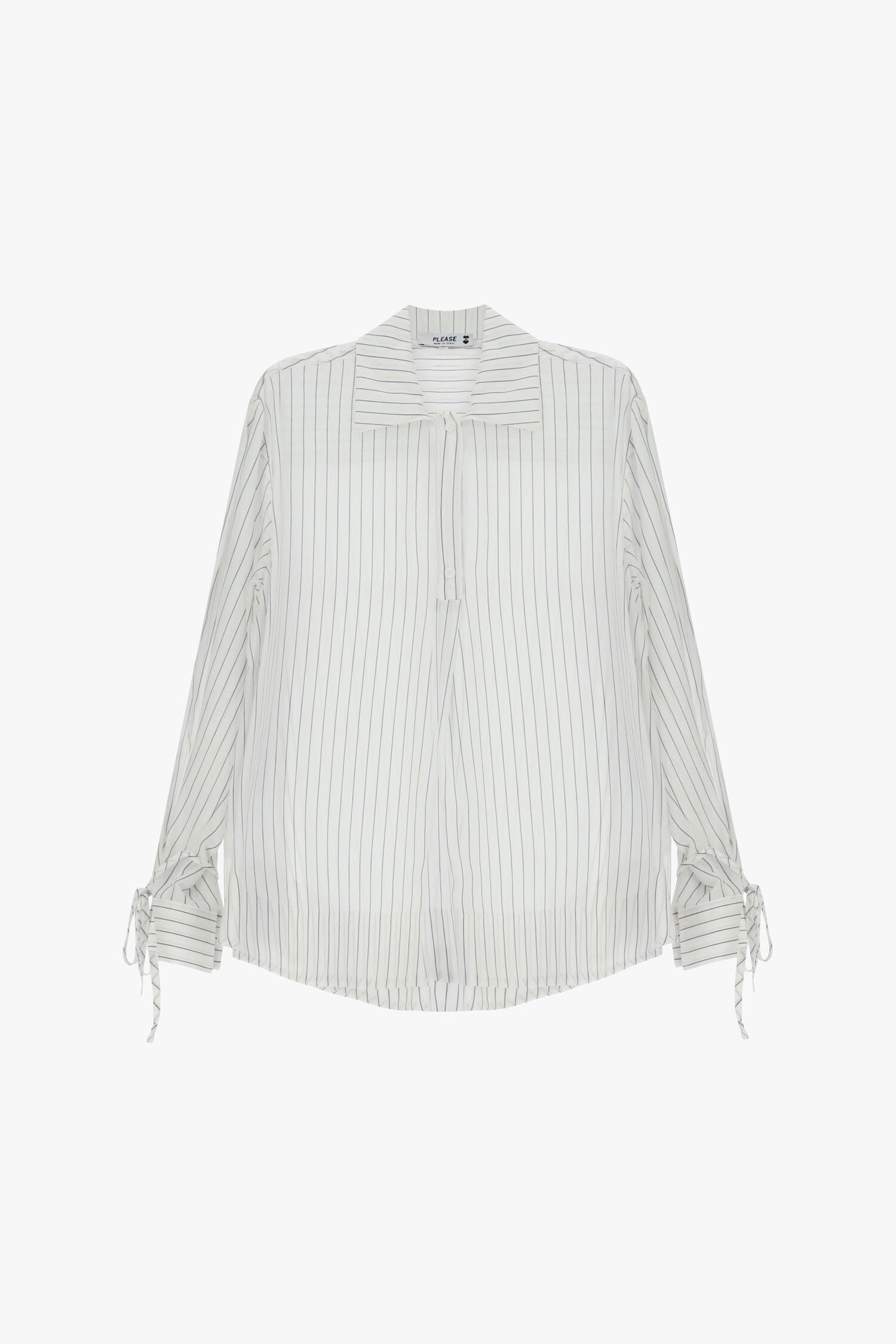 Camicia Regular-Fit A Righe Con Polsini Regolabili Please