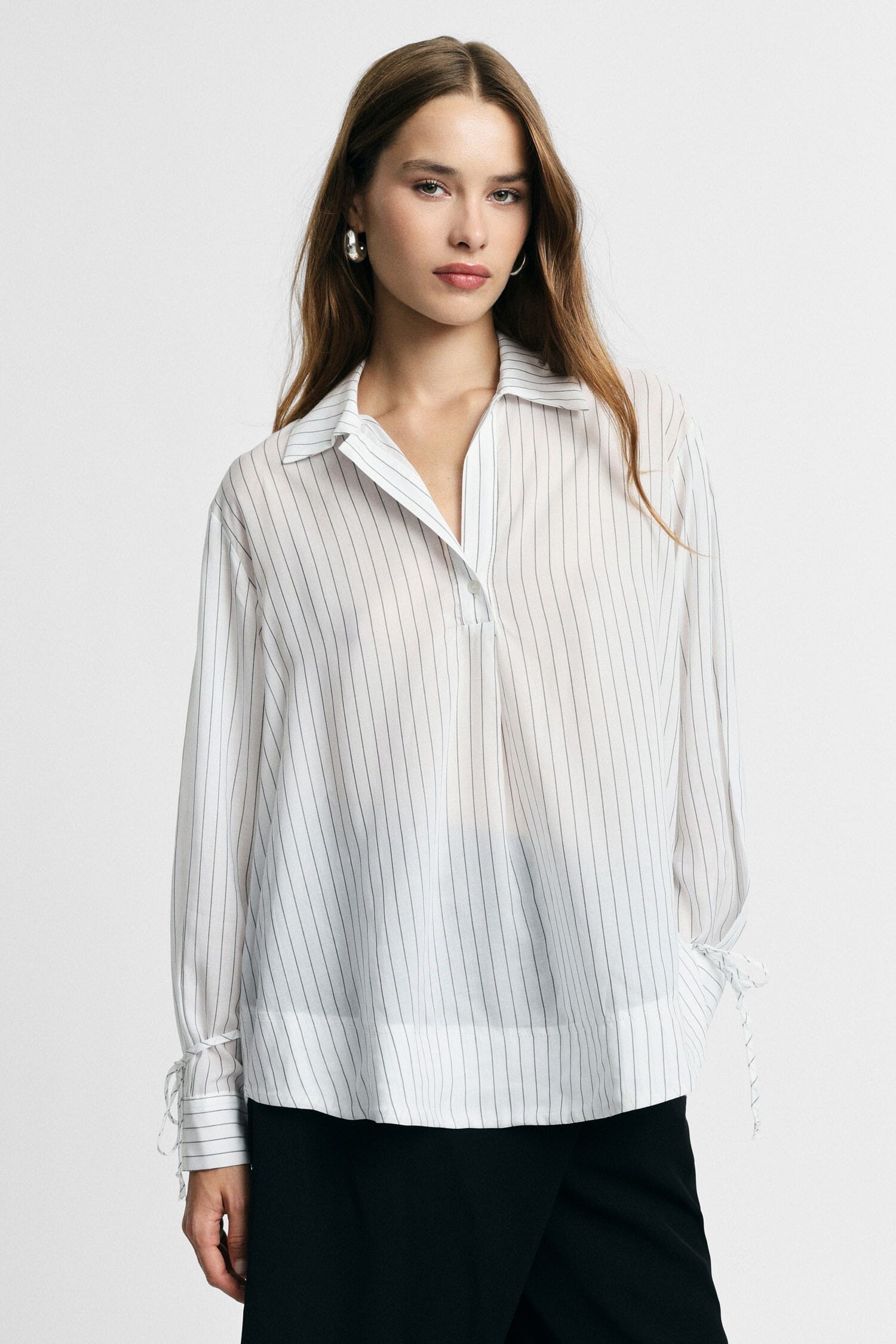 Camicia Regular-Fit A Righe Con Polsini Regolabili Please