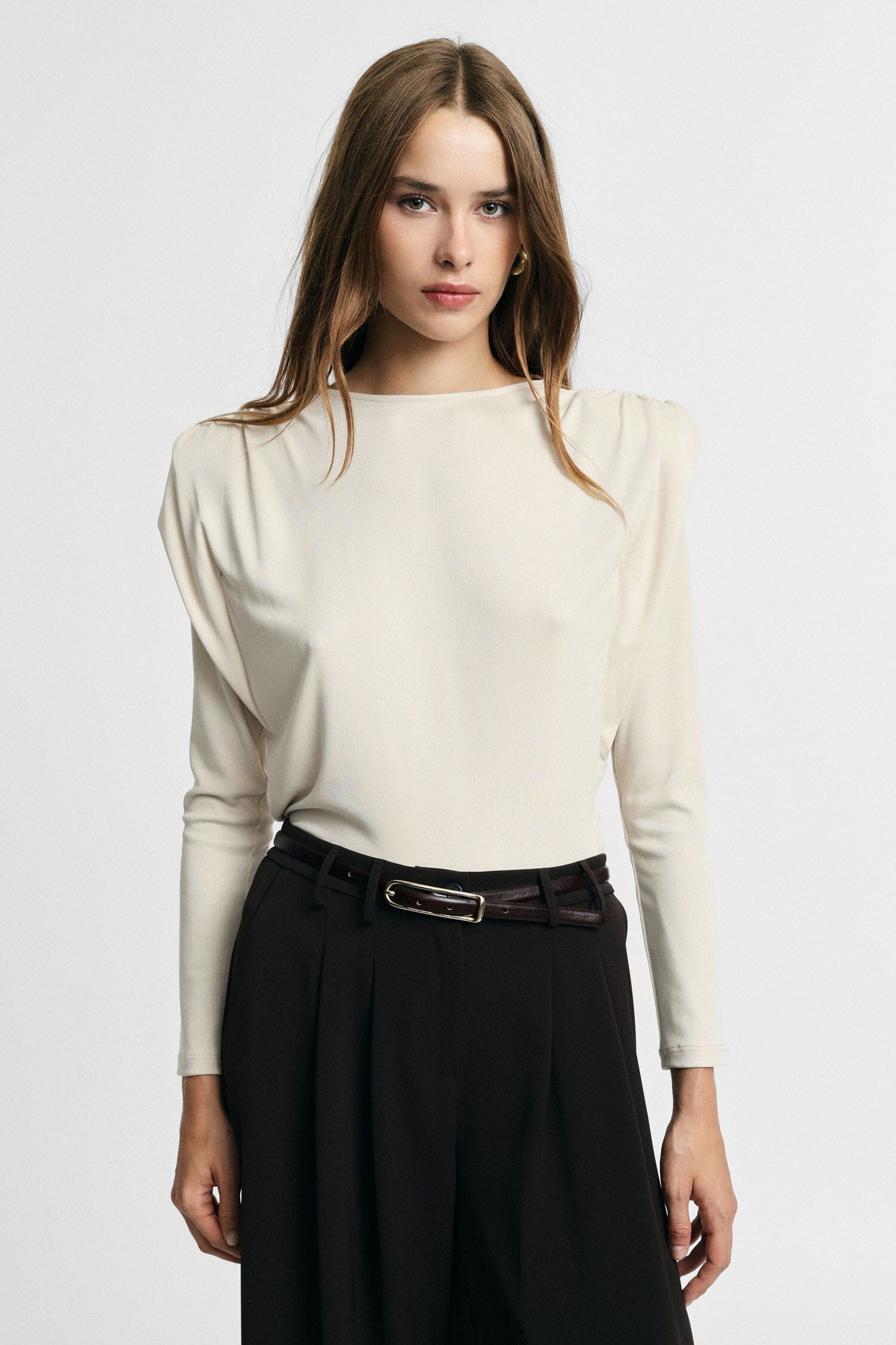Maglione Girocollo Con Spalle Strutturate Please