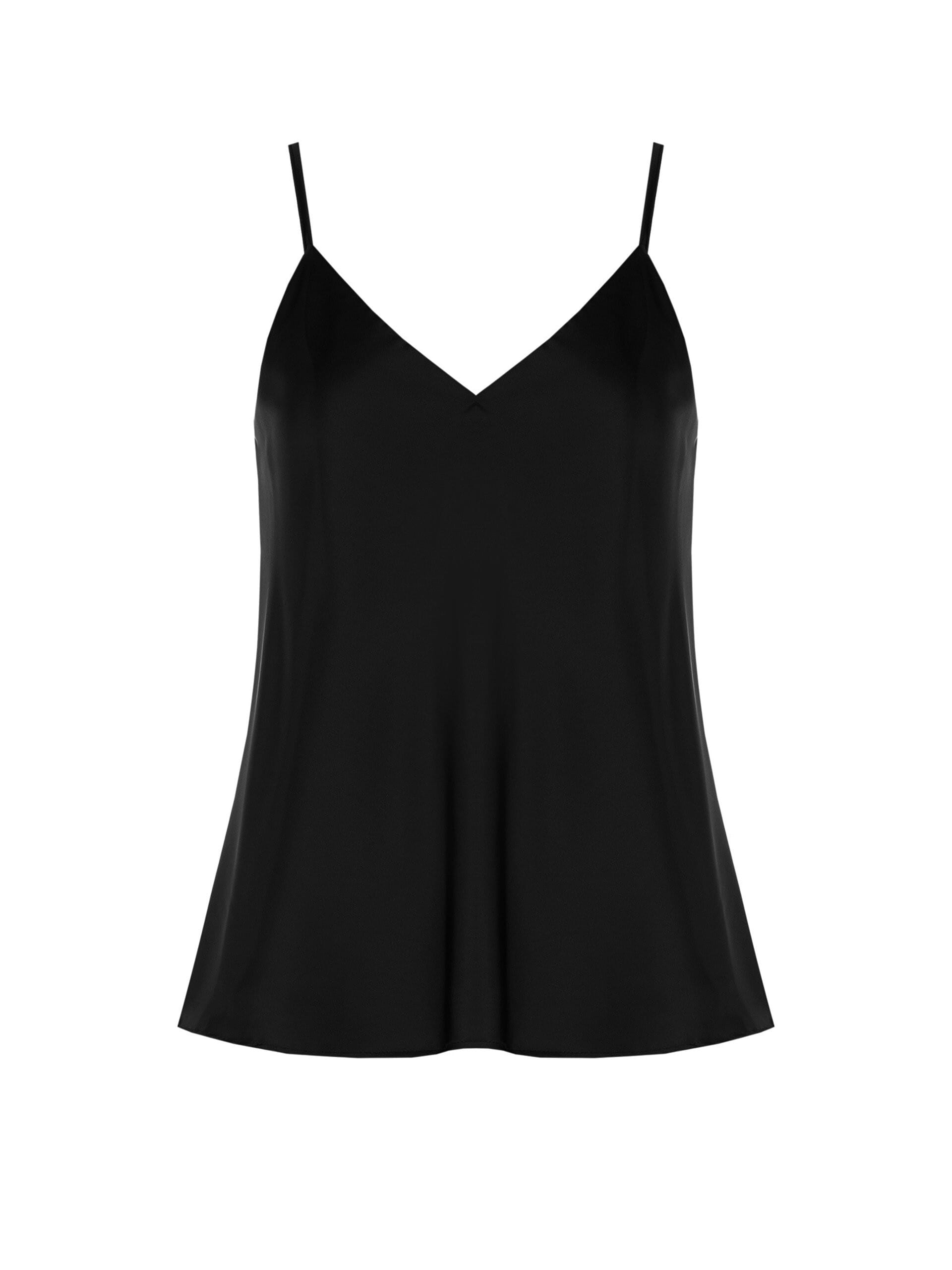 Top Fluido In Raso Con Doppio Scollo A V Rinascimento