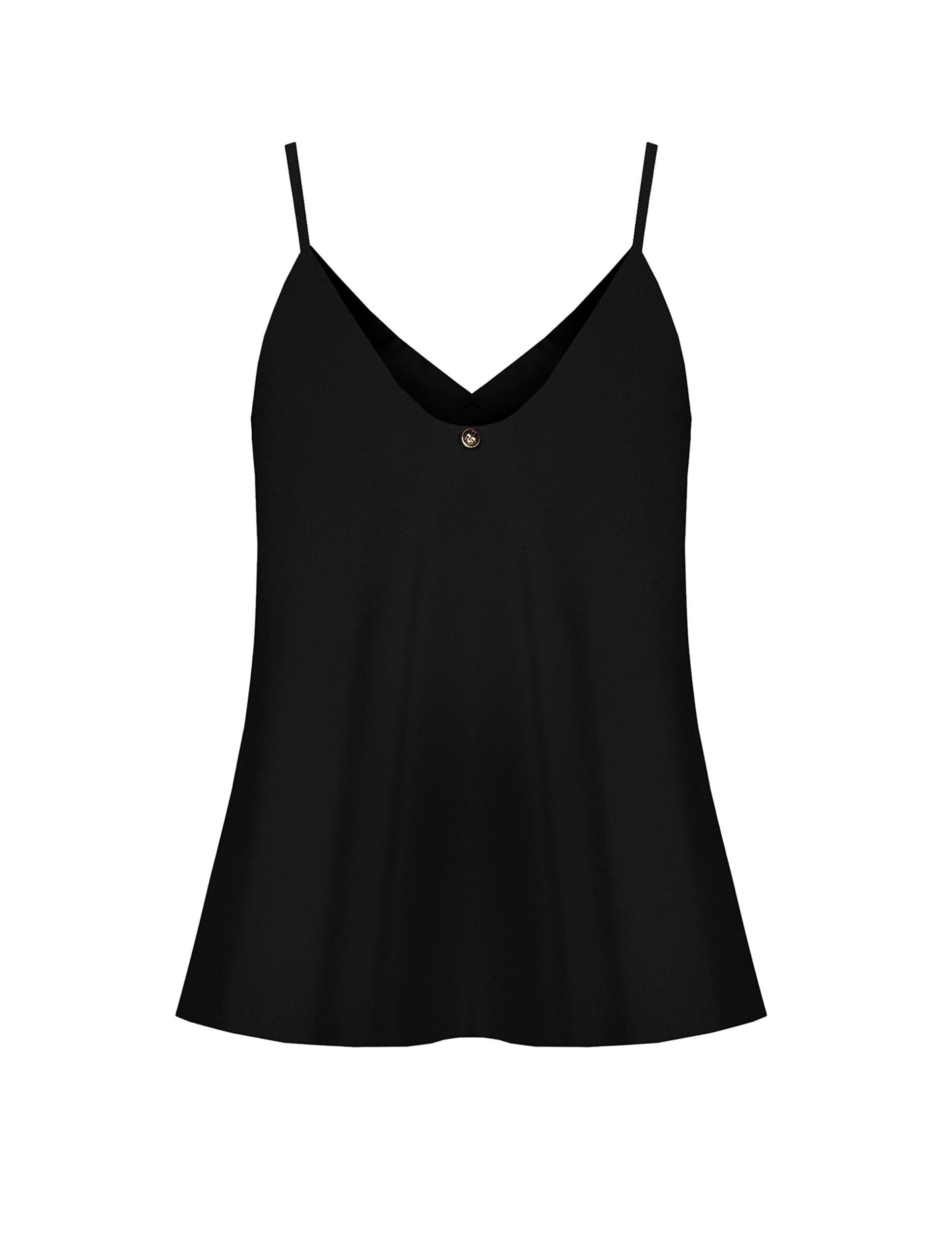 Top Fluido In Raso Con Doppio Scollo A V Rinascimento