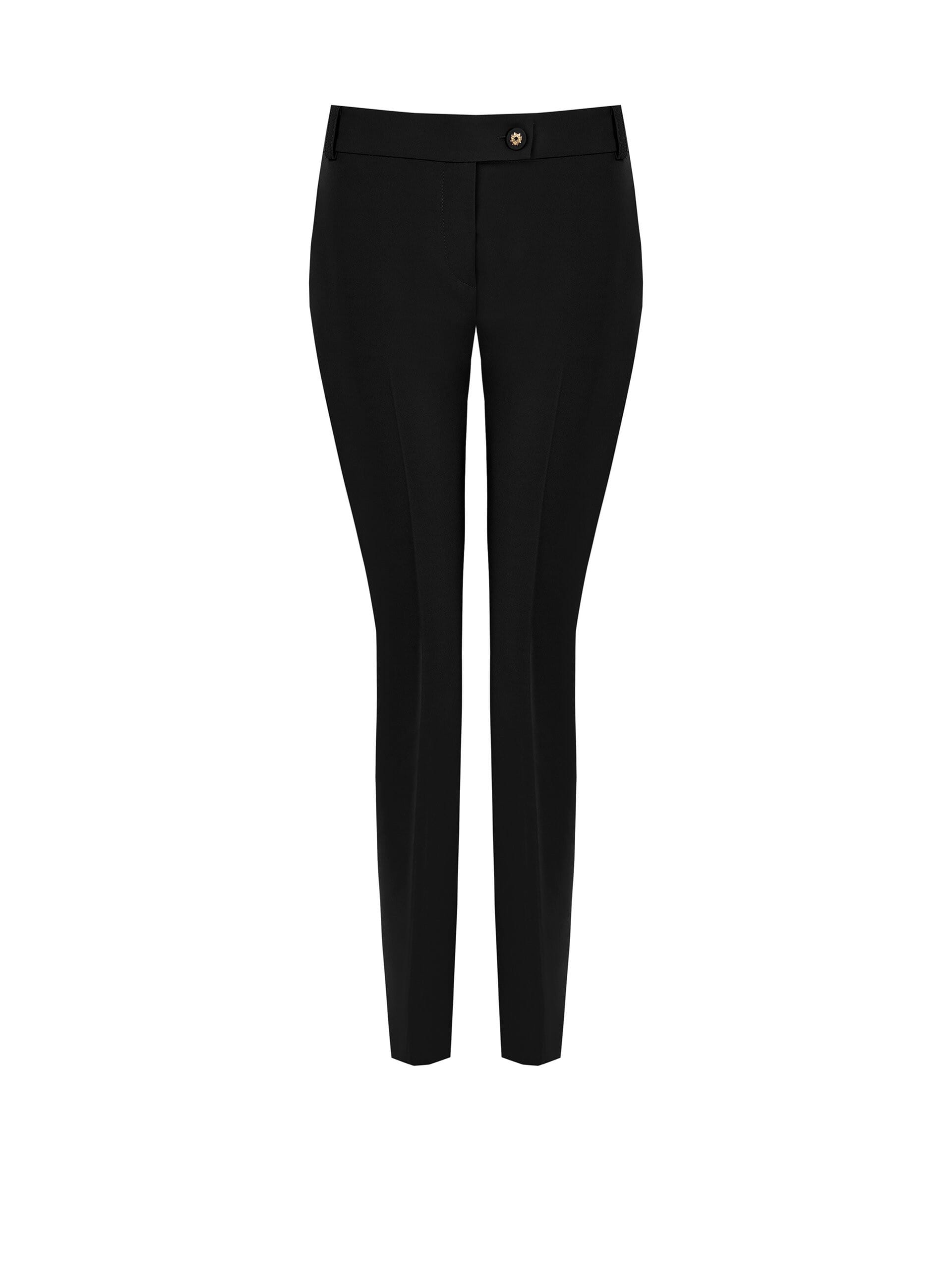Pantaloni Dritti In Tessuto Tecnico Con Bottone Logo Rinascimento