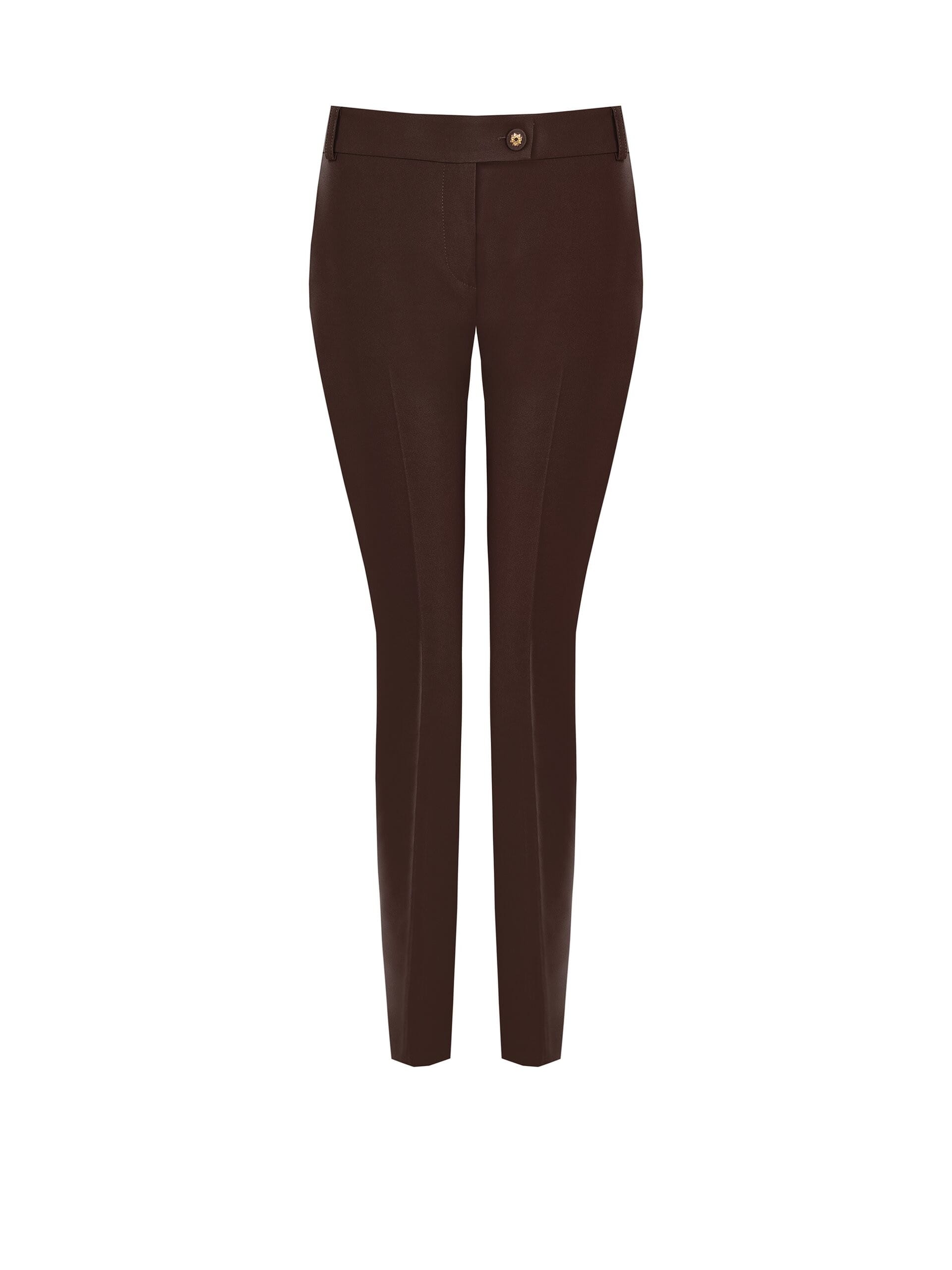 Pantaloni Dritti In Tessuto Tecnico Con Bottone Logo Rinascimento