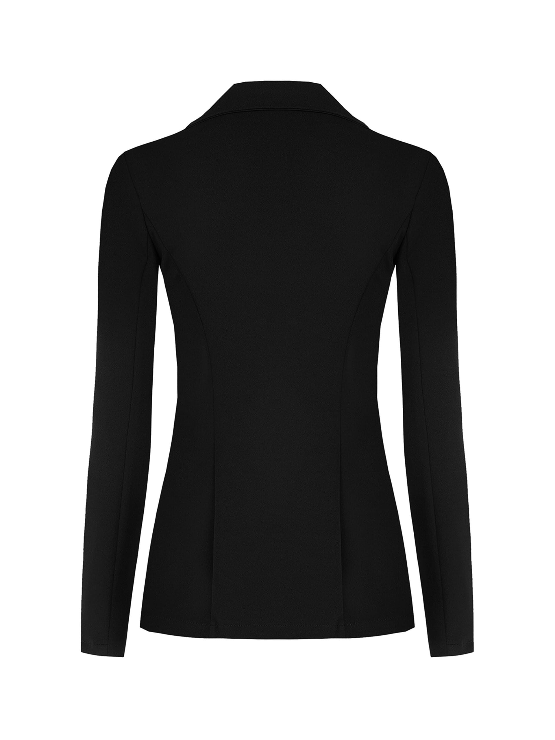 Giacca Blazer Sfiancata In Scuba Crepe Con Bottoni Coordinati Rinascimento