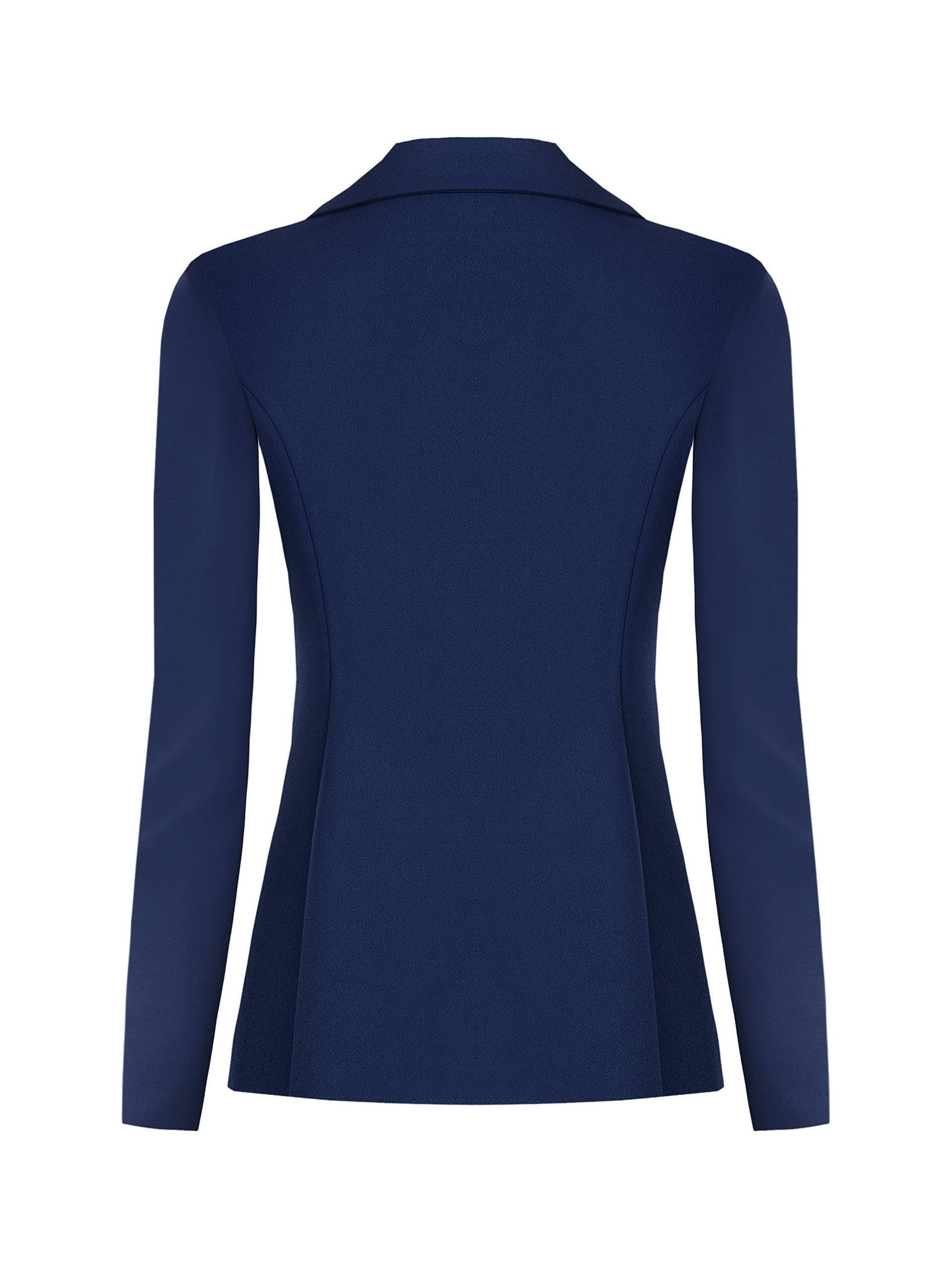 Giacca Blazer Sfiancata In Scuba Crepe Con Bottoni Coordinati Rinascimento