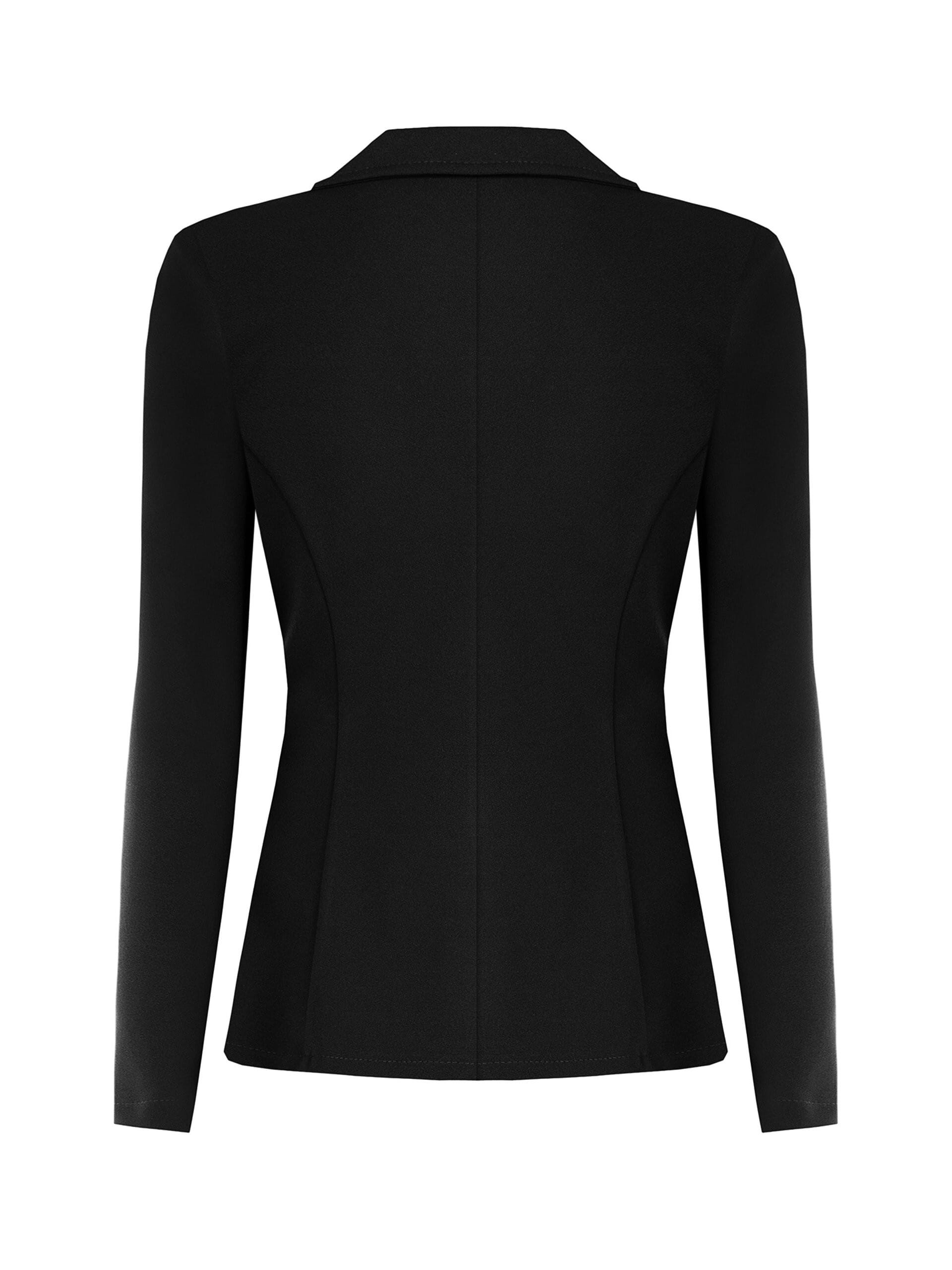 Giacca Blazer Sfiancata In Scuba Crepe Con Bottone Coordinato Rinascimento