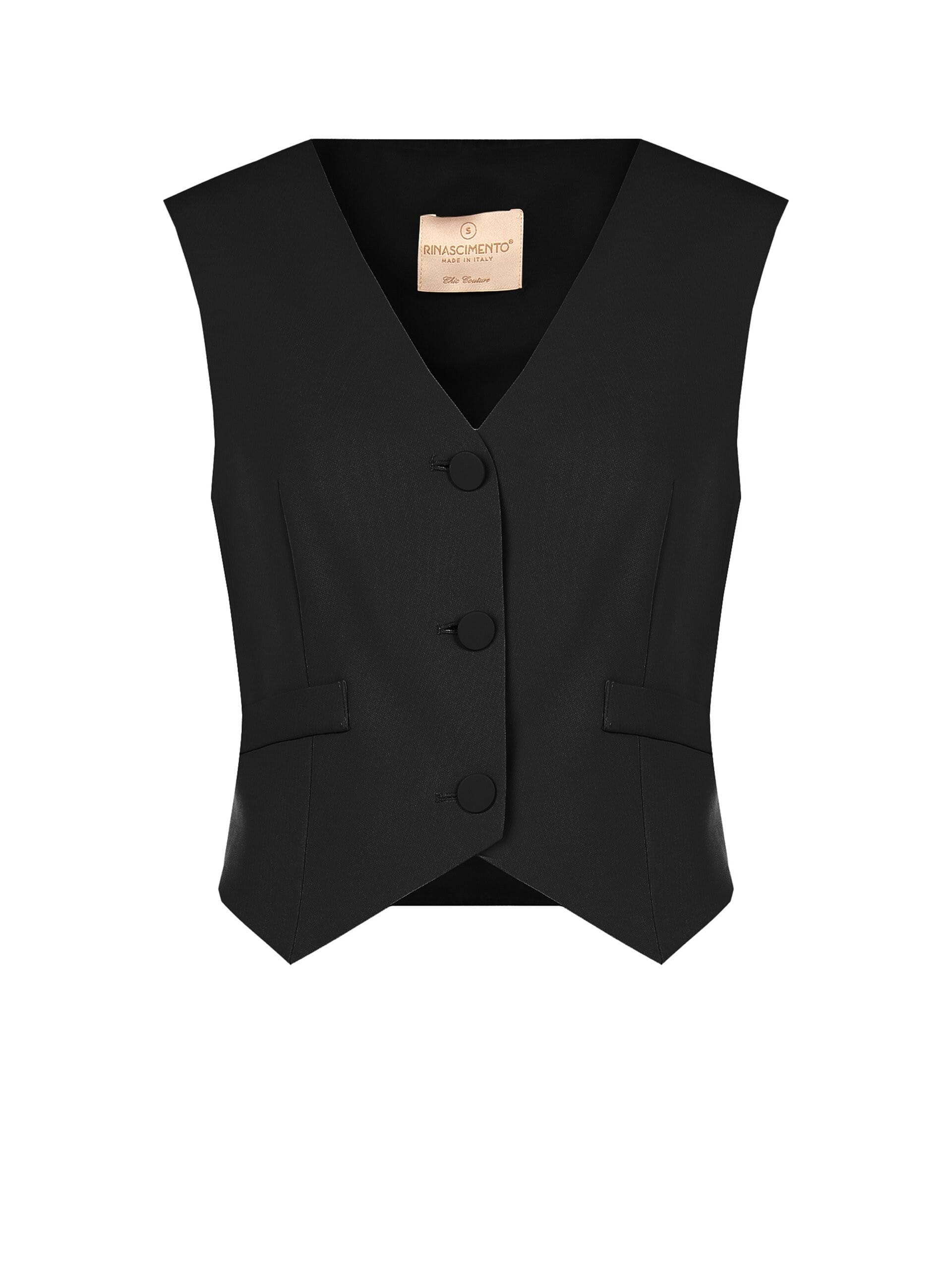 Cadi Fabric Waistcoat with Tone-on-Tone Metal Buttons – Rinascimento