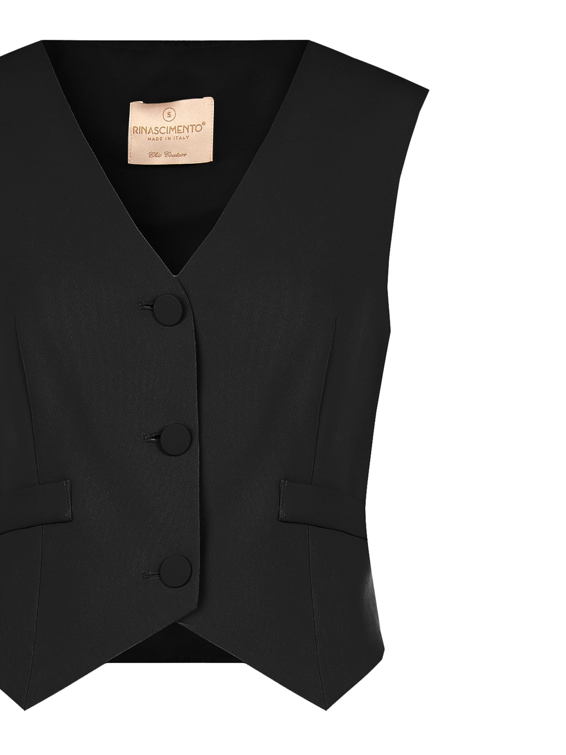 Cadi Fabric Waistcoat with Tone-on-Tone Metal Buttons – Rinascimento