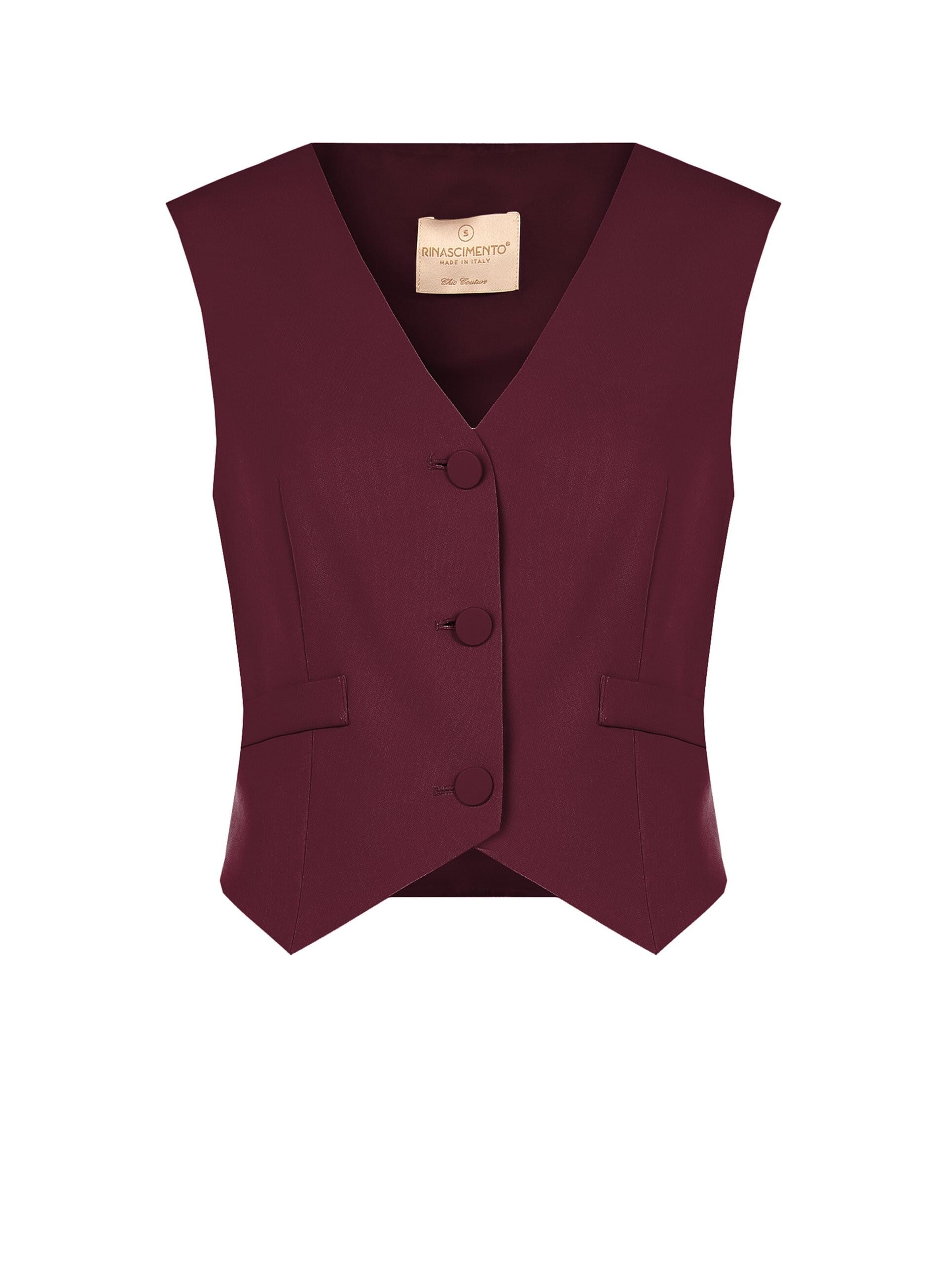 Cadi Fabric Waistcoat with Tone-on-Tone Metal Buttons – Rinascimento