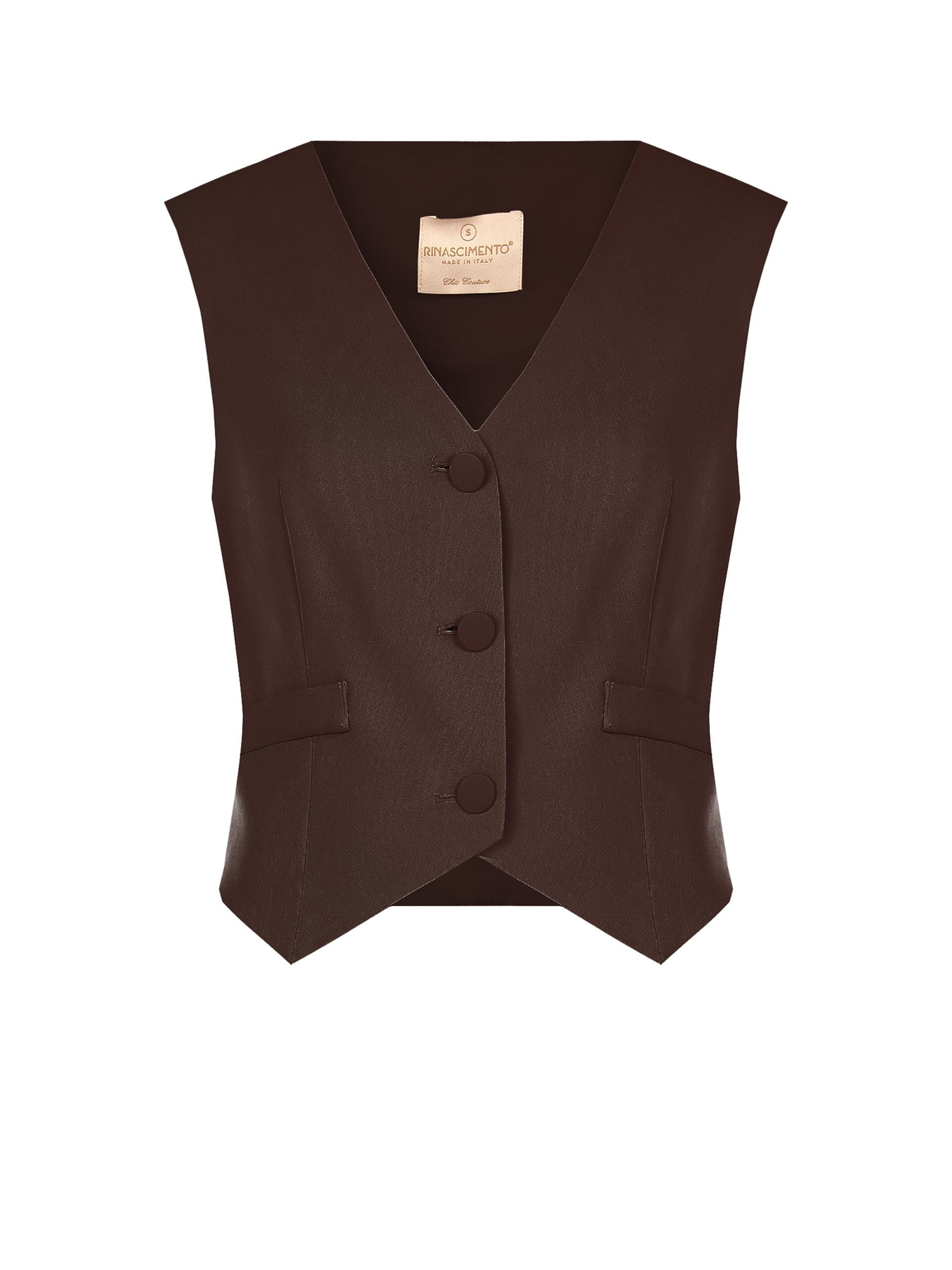 Cadi Fabric Waistcoat with Tone-on-Tone Metal Buttons – Rinascimento