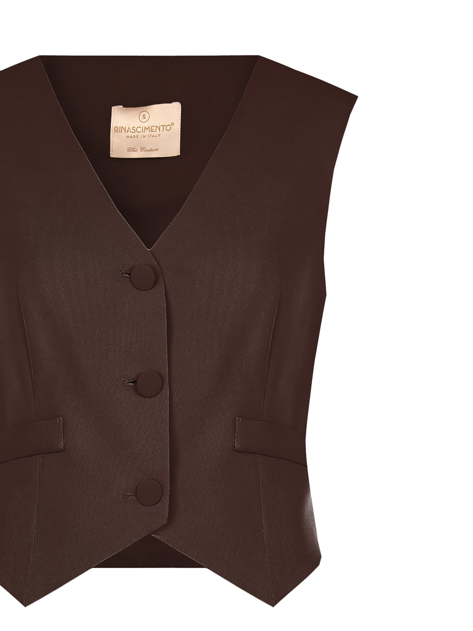 Cadi Fabric Waistcoat with Tone-on-Tone Metal Buttons – Rinascimento