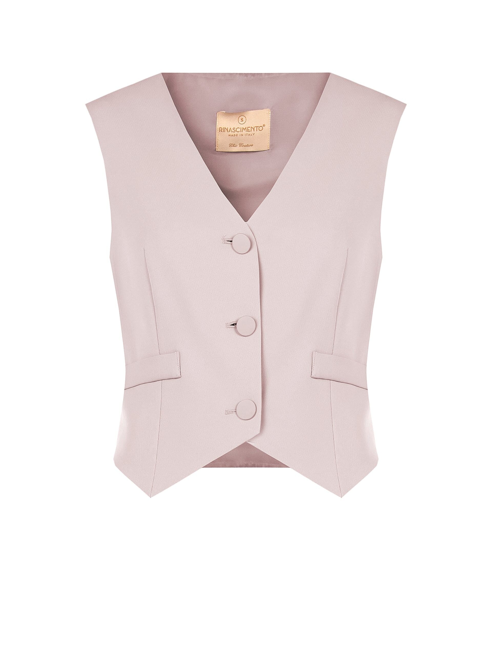 Cadi Fabric Waistcoat with Tone-on-Tone Metal Buttons – Rinascimento