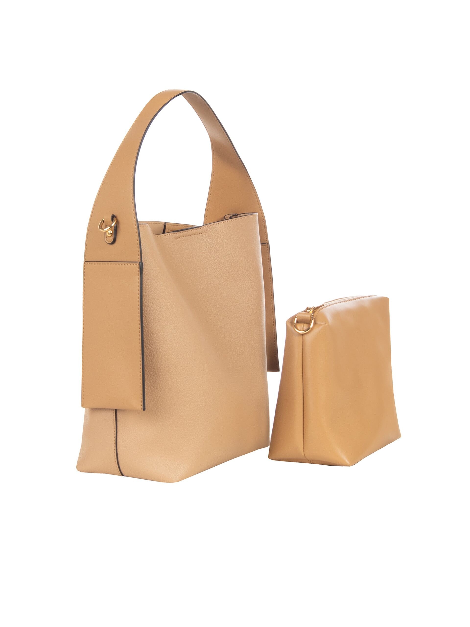 Maxi Borsa In Similpelle Con Pochette Interna E Tracolla Rimovibile Rinascimento