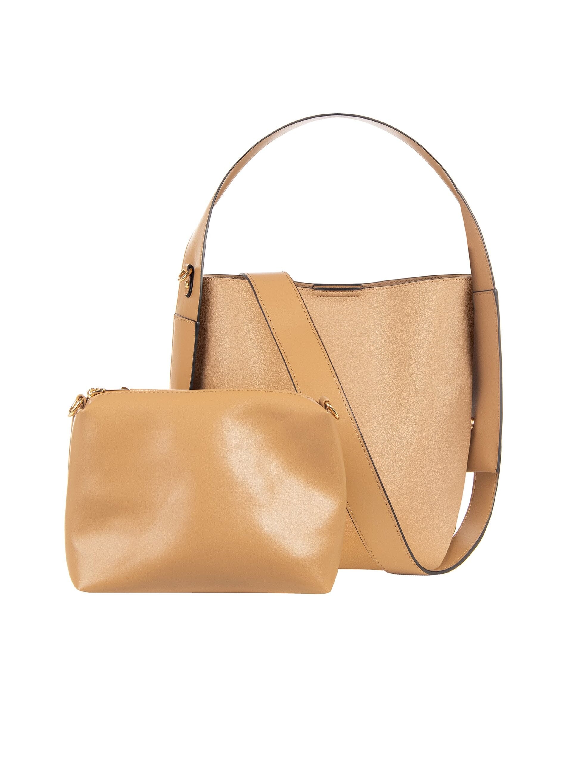 Maxi Borsa In Similpelle Con Pochette Interna E Tracolla Rimovibile Rinascimento