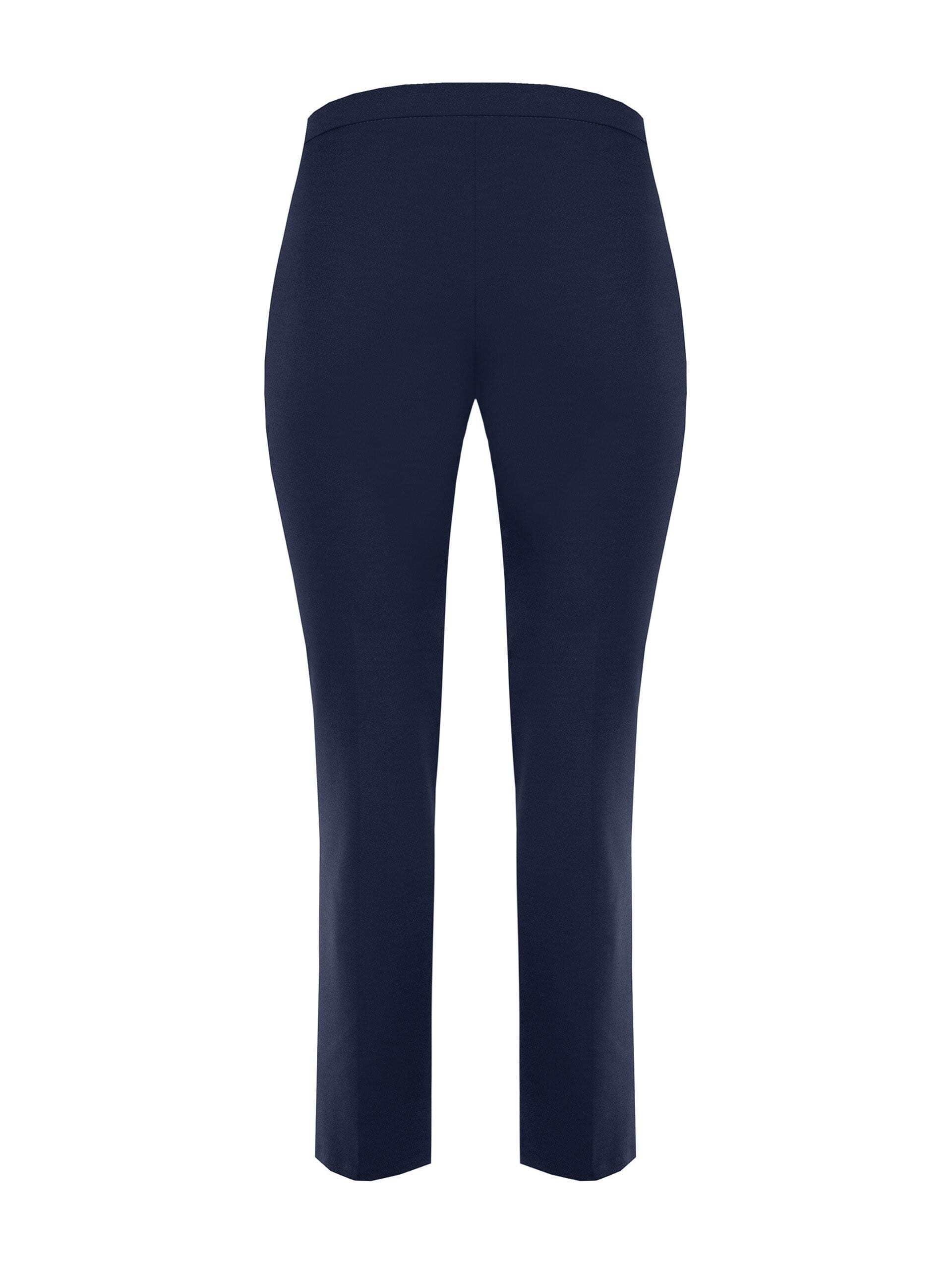 Pantaloni Curvy Dritti In Scuba Crepe Con Dettaglio Gioiello Catene E Perla Rinascimento Curvy