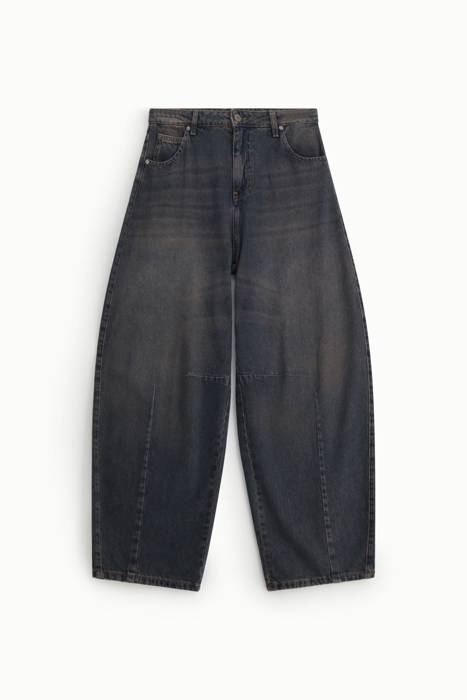 Jeans Balloon Fit Con Cuciture Frontali Dixie