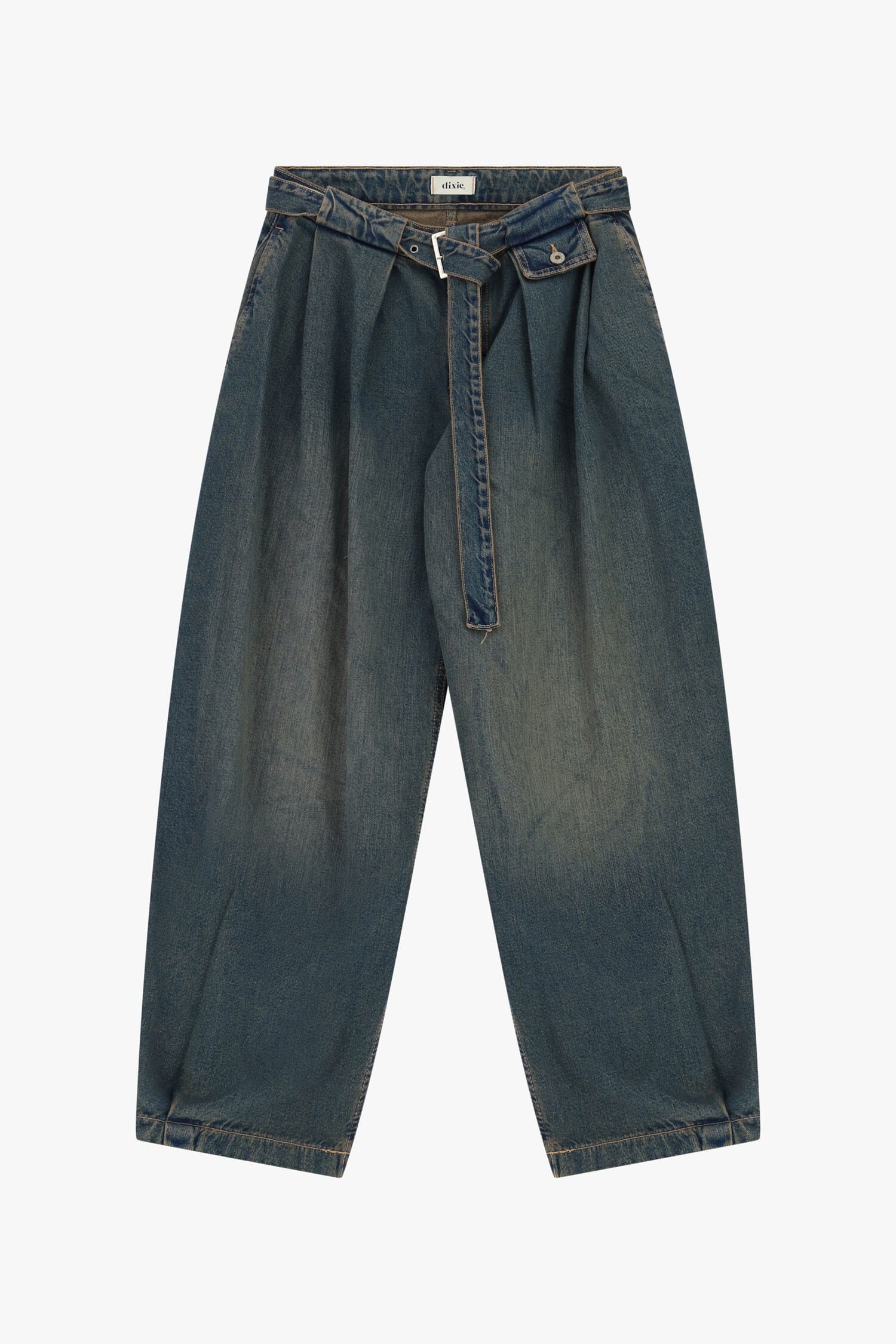 Jeans Paperbag Vita Alta Con Cintura Coordinata Dixie