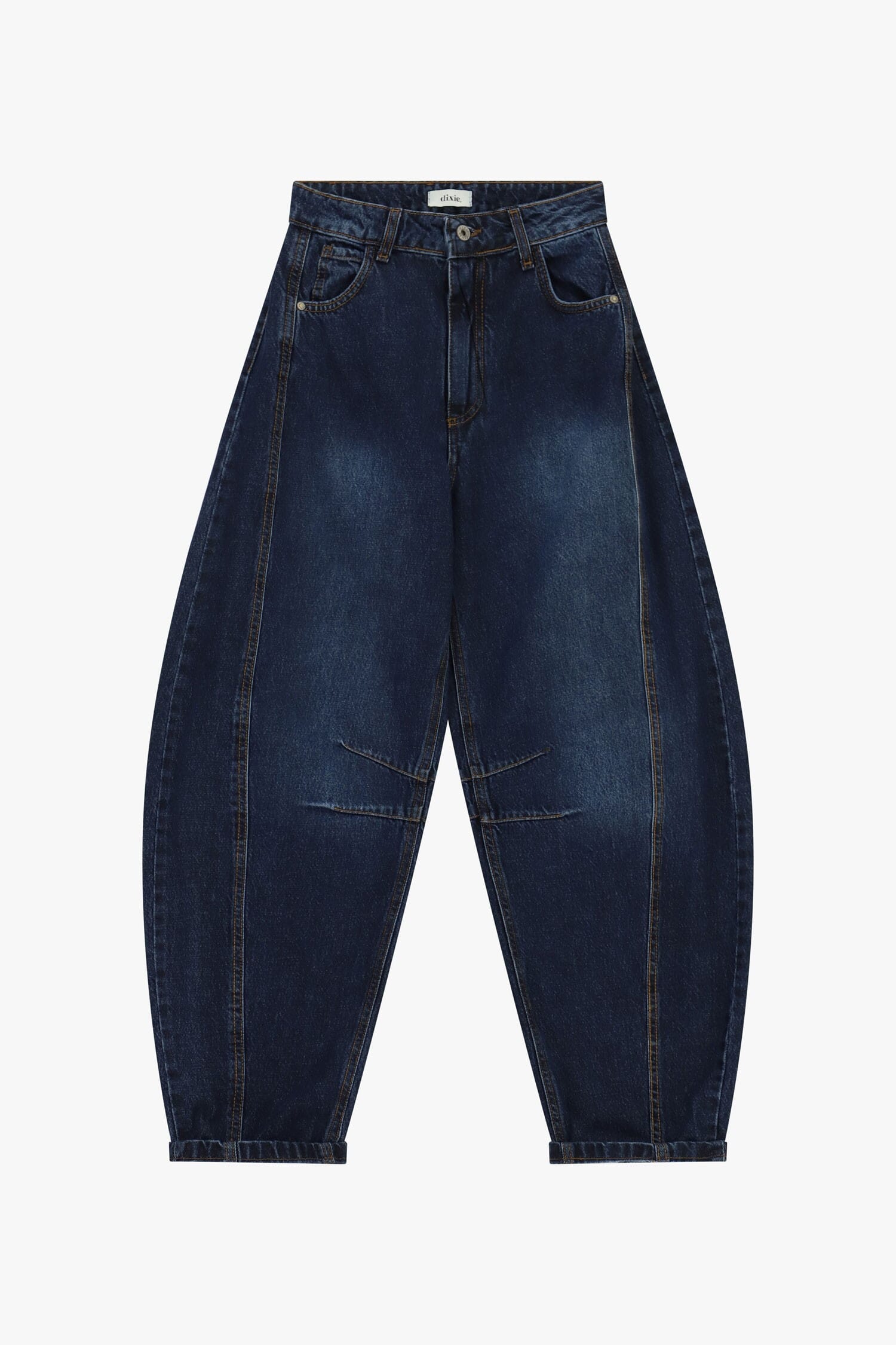 Dixie Balloon Jeans with Contoured Stitching