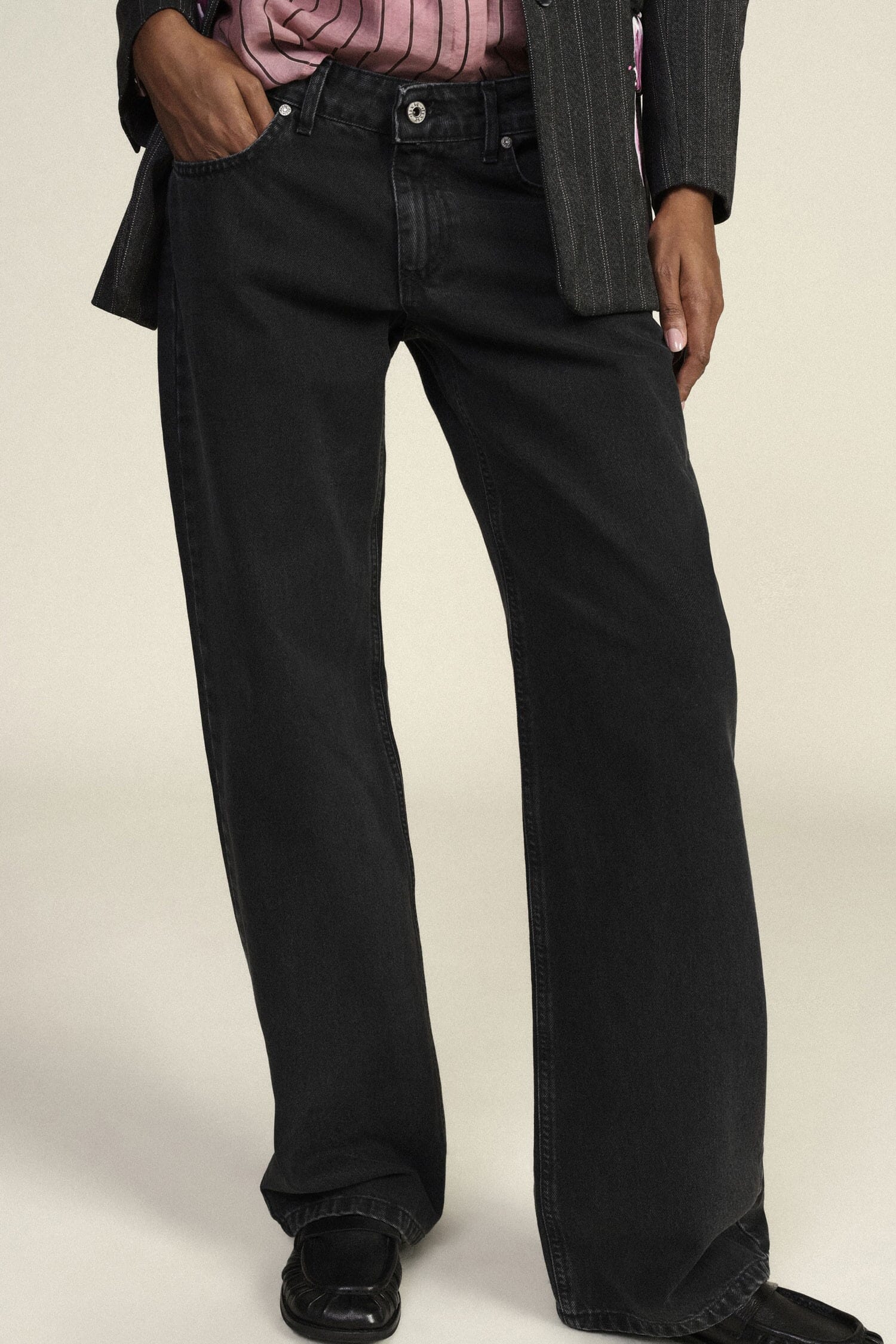 Jeans A Gamba Ampia Con Cinque Tasche Dixie