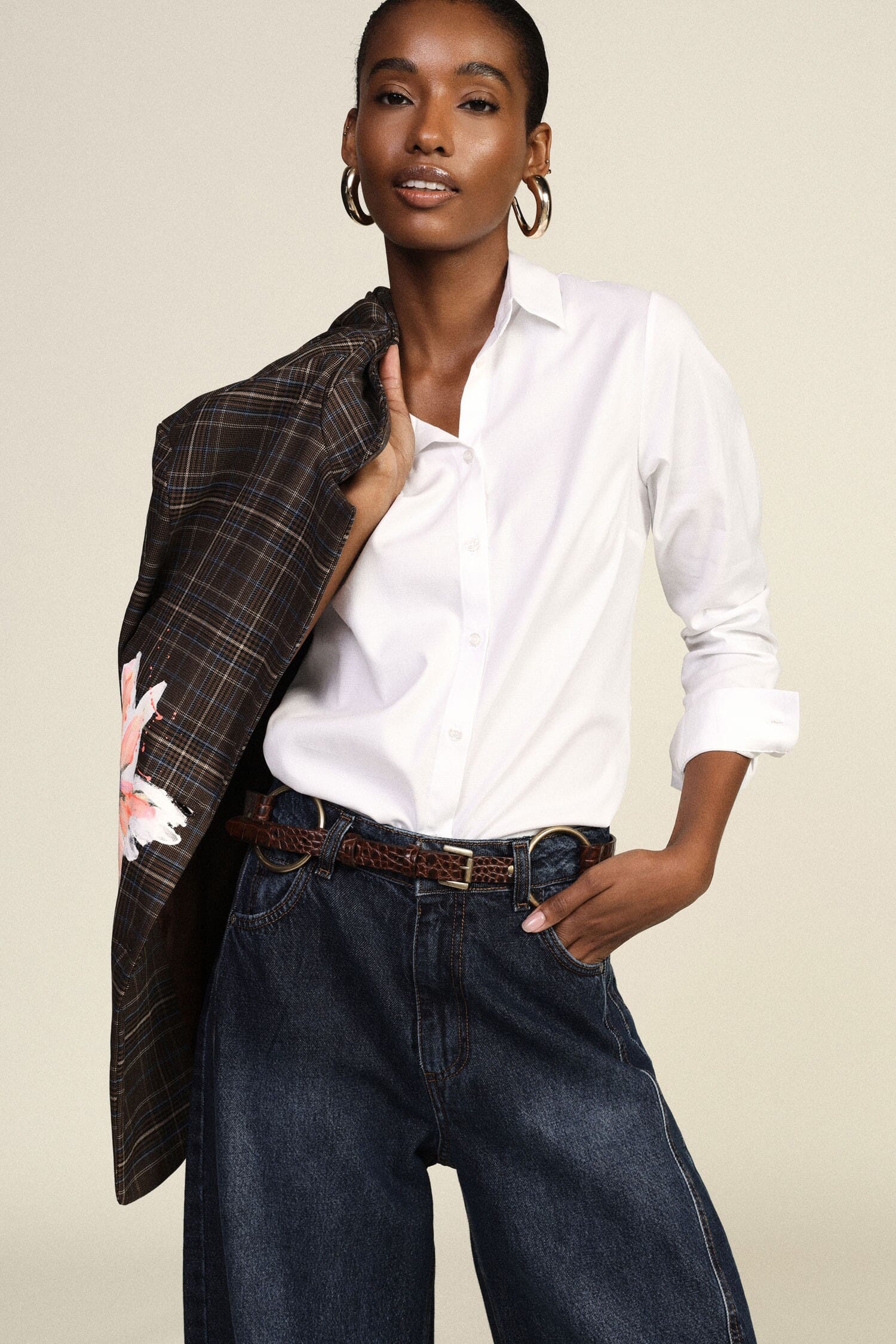 Camicia Classica Con Maniche Lunghe E Abbottonatura Frontale Dixie