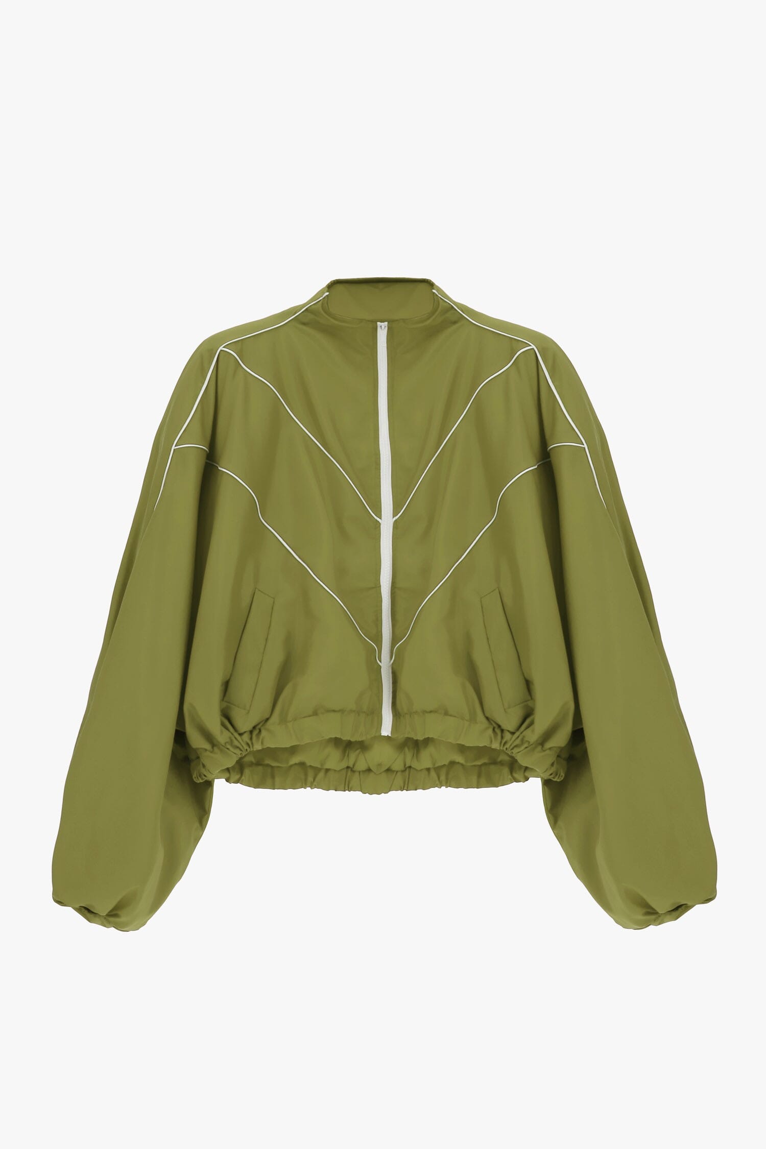 Bomber Corta Con Maniche Balloon E Zip Dixie