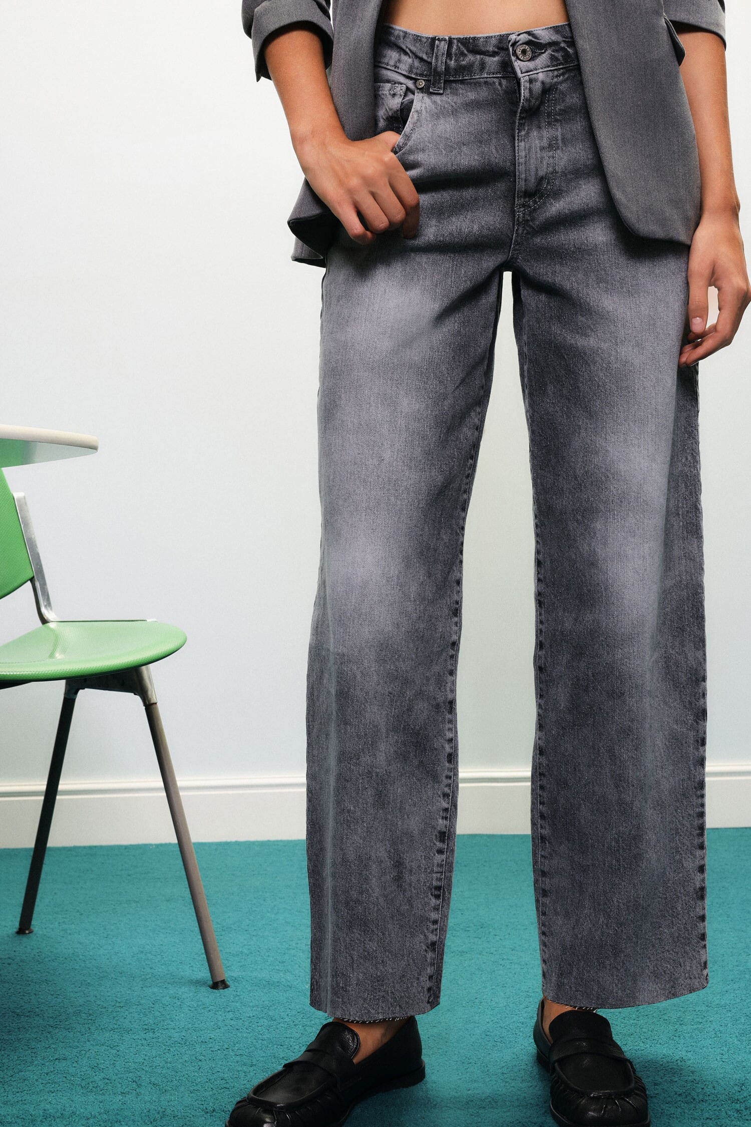 Jeans A Gamba Ampia Con Lavaggio Effetto Vintage Dixie