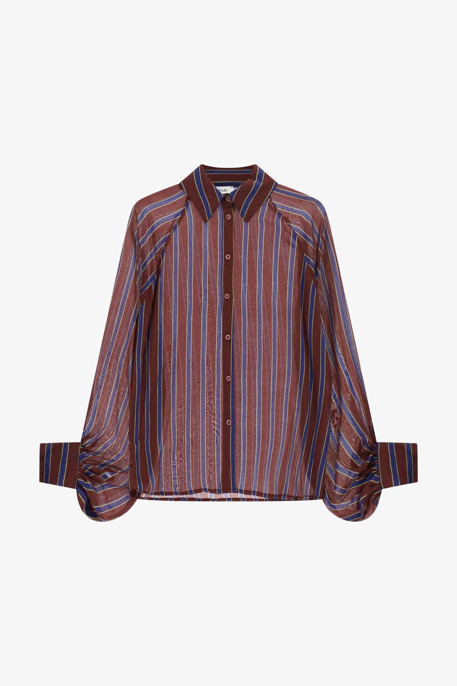 Camicia A Righe Con Maniche Ampie E Polsini Dixie