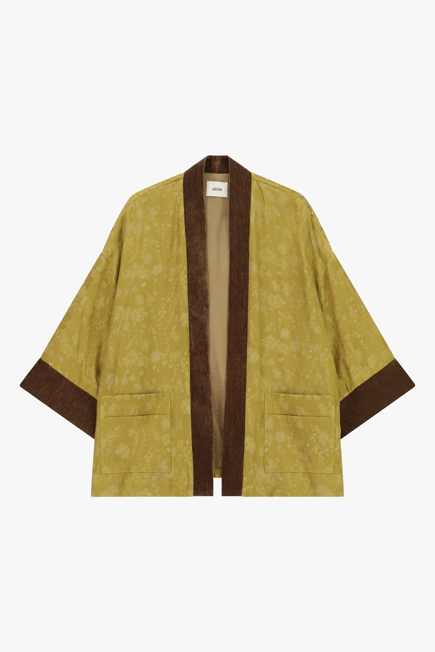 Manteau court à manches larges et bordures contrastées Dixie