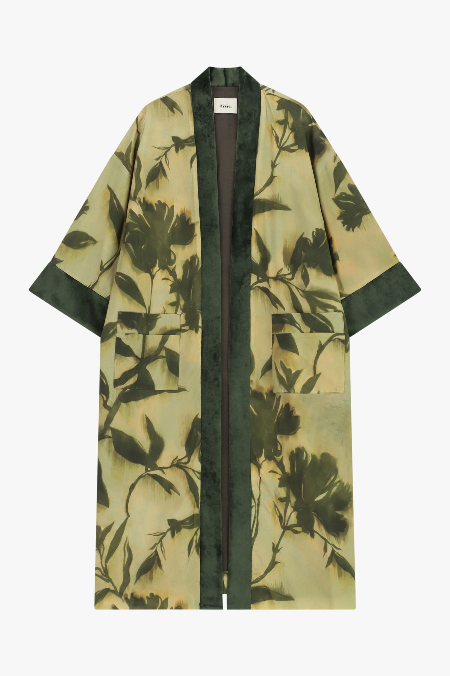 Dixie Floral Print Duster Coat with Front Pockets
