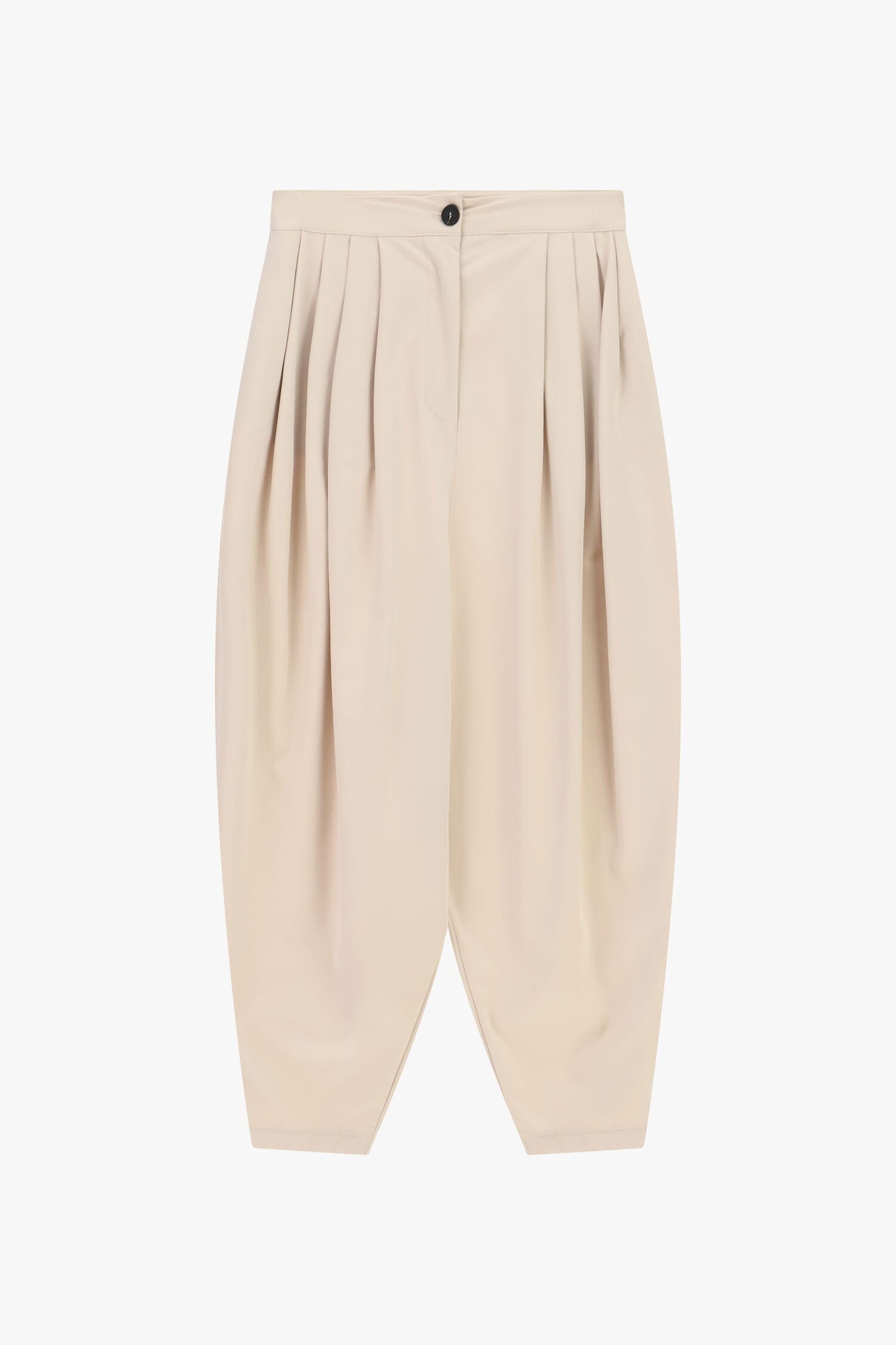 Pantaloni Palazzo Cropped Con Pieghe Frontali Dixie