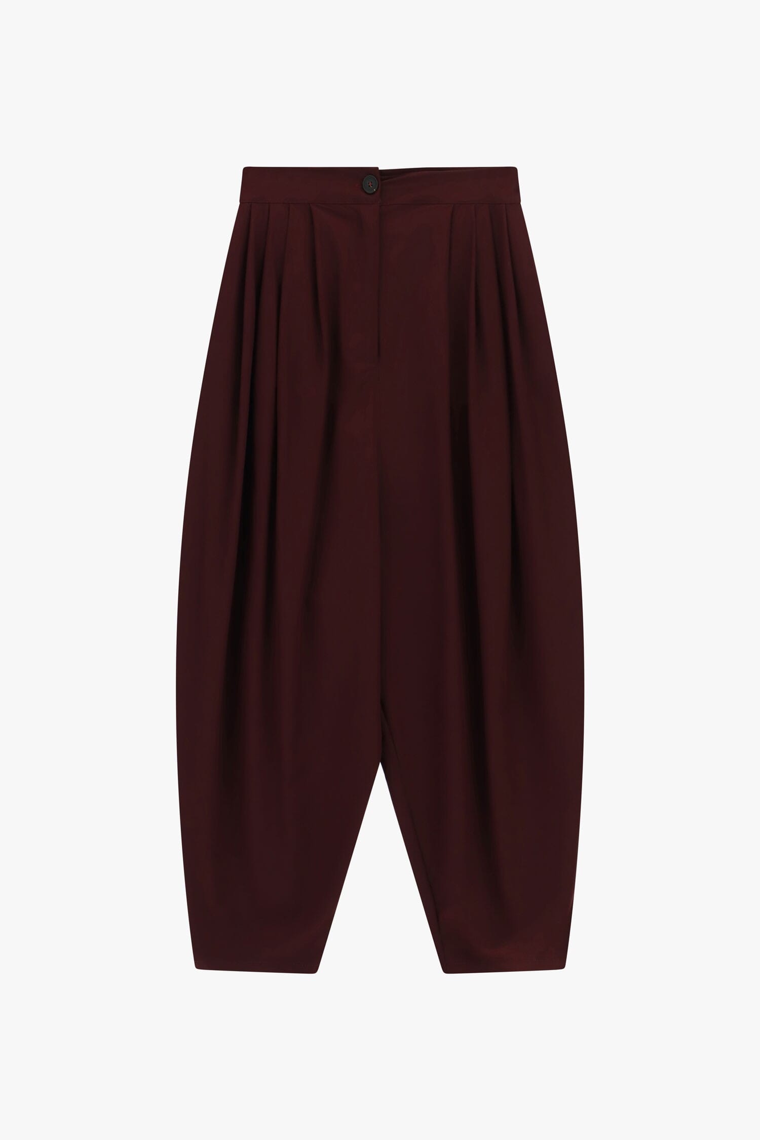 Pantaloni Palazzo Cropped Con Pieghe Frontali Dixie